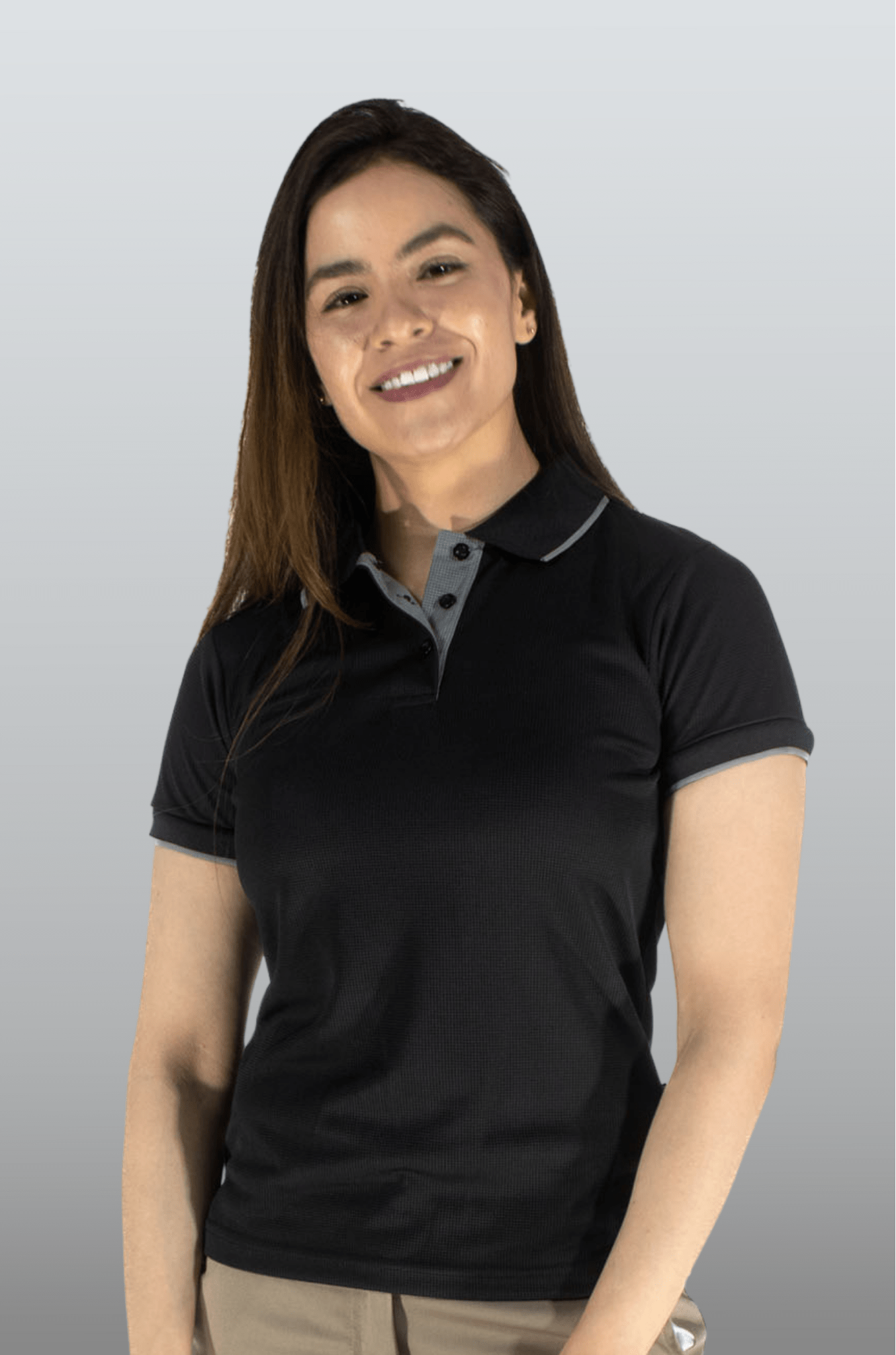 PLAYERA POLO BUENOS AIRES MUJER #Color_Negro
