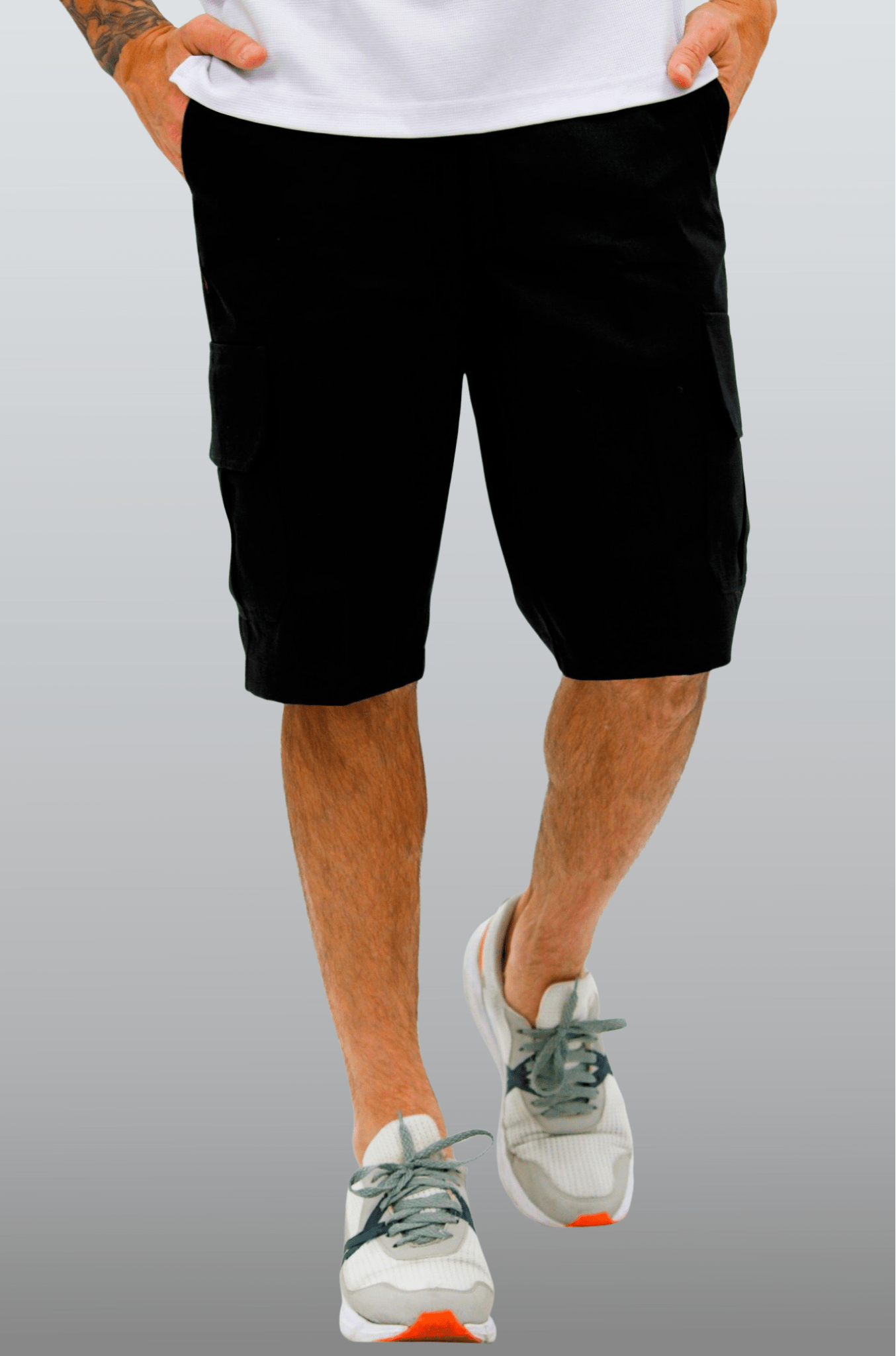 BERMUDAS TIPO CARGO HAWAI HOMBRE #Color_Negro