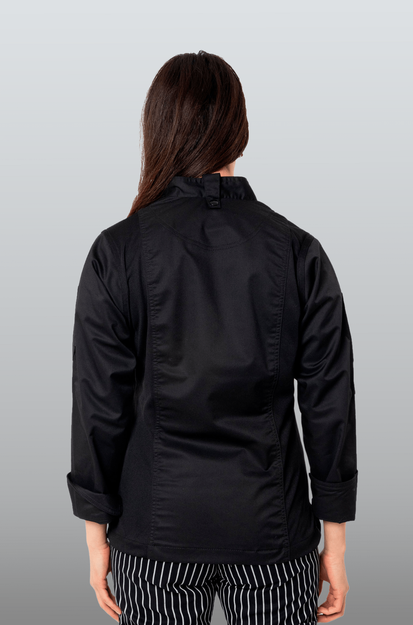 FILIPINA CHEF CON CIERRE FRONTAL VIENA MUJER #Color_Negro