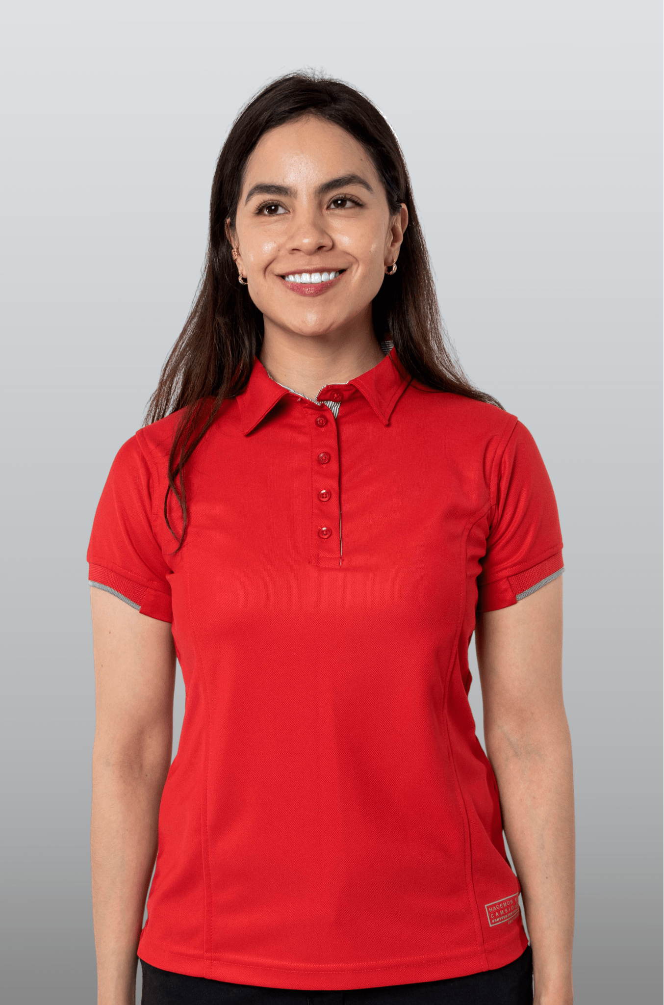 PLAYERA POLO SUSTENTABLE BILBAO MUJER #Color_Rojo