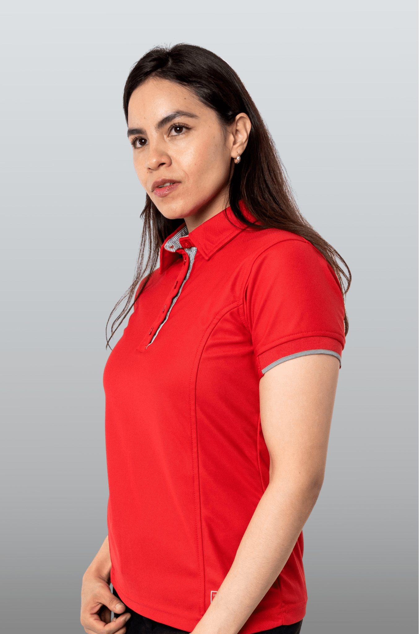 PLAYERA POLO SUSTENTABLE BILBAO MUJER #Color_Rojo