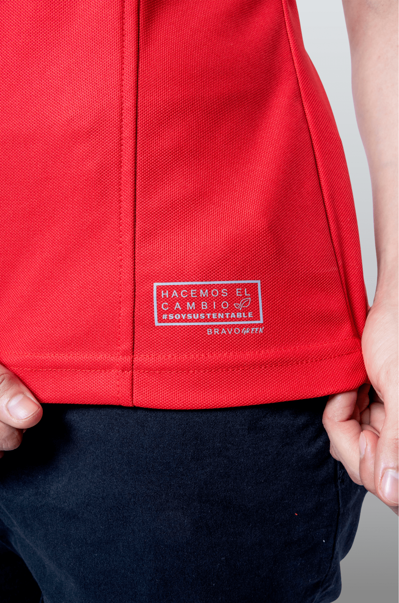 PLAYERA POLO SUSTENTABLE BILBAO MUJER #Color_Rojo