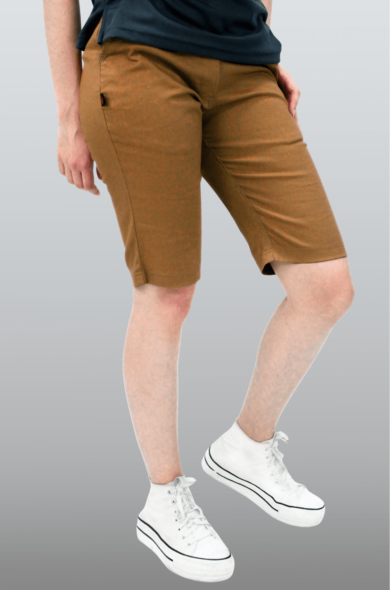 BERMUDA CASUAL DE GABARDINA ATLANTA MUJER #Color_Cafe