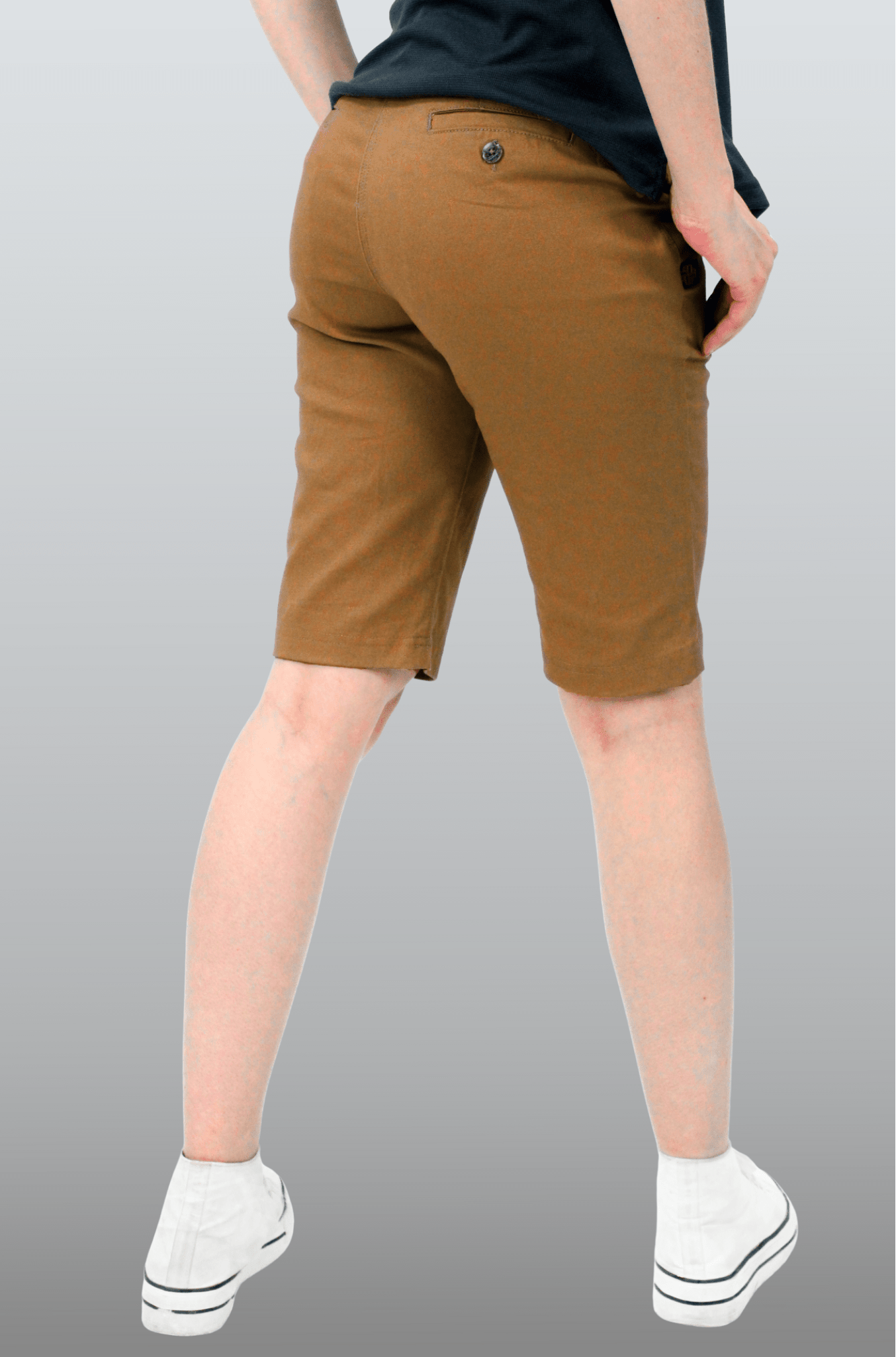 BERMUDA CASUAL DE GABARDINA ATLANTA MUJER #Color_Cafe