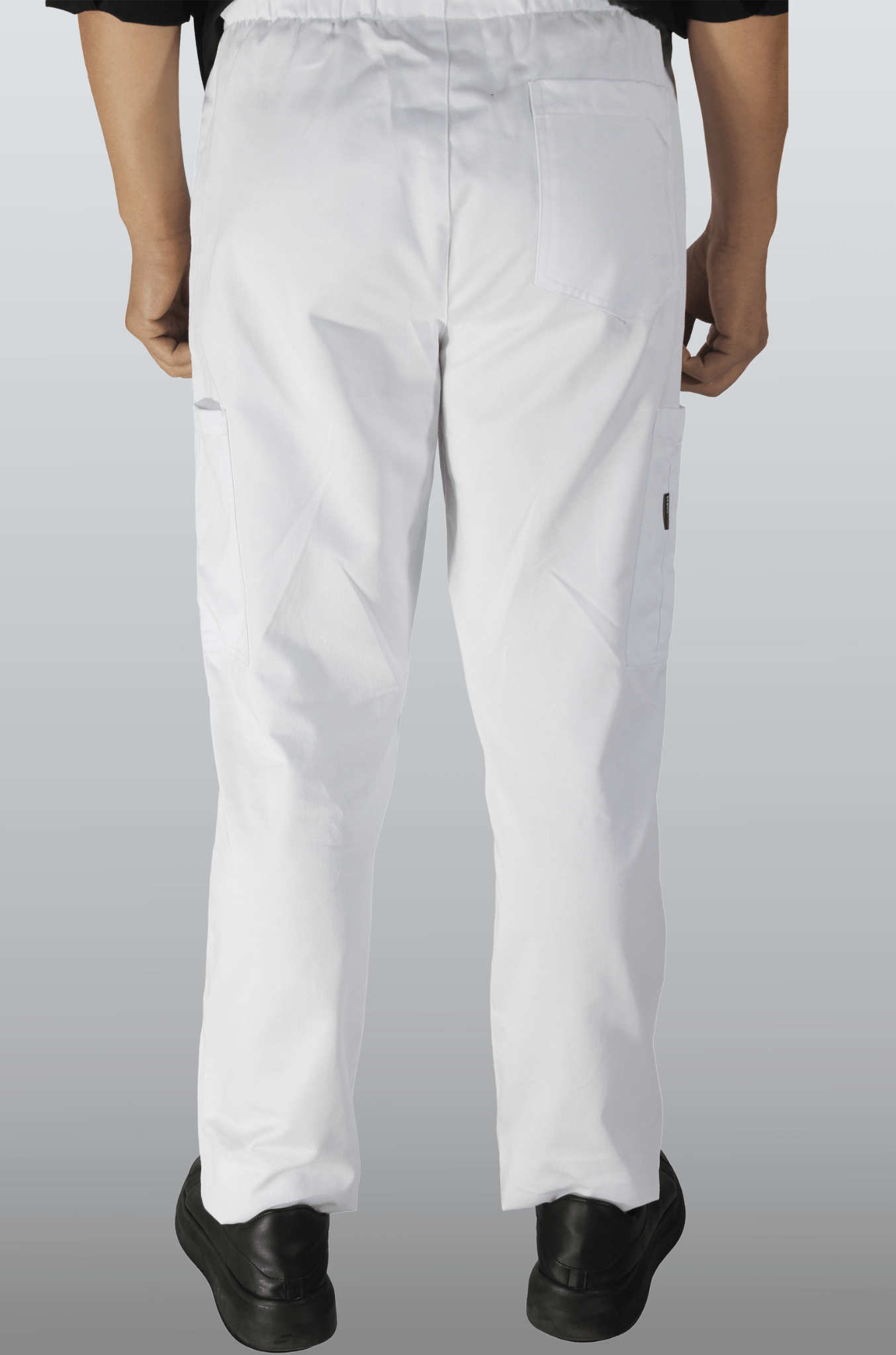 PANTALÓN CHEF RAYAS SEÚL HOMBRE #Color_Blanco