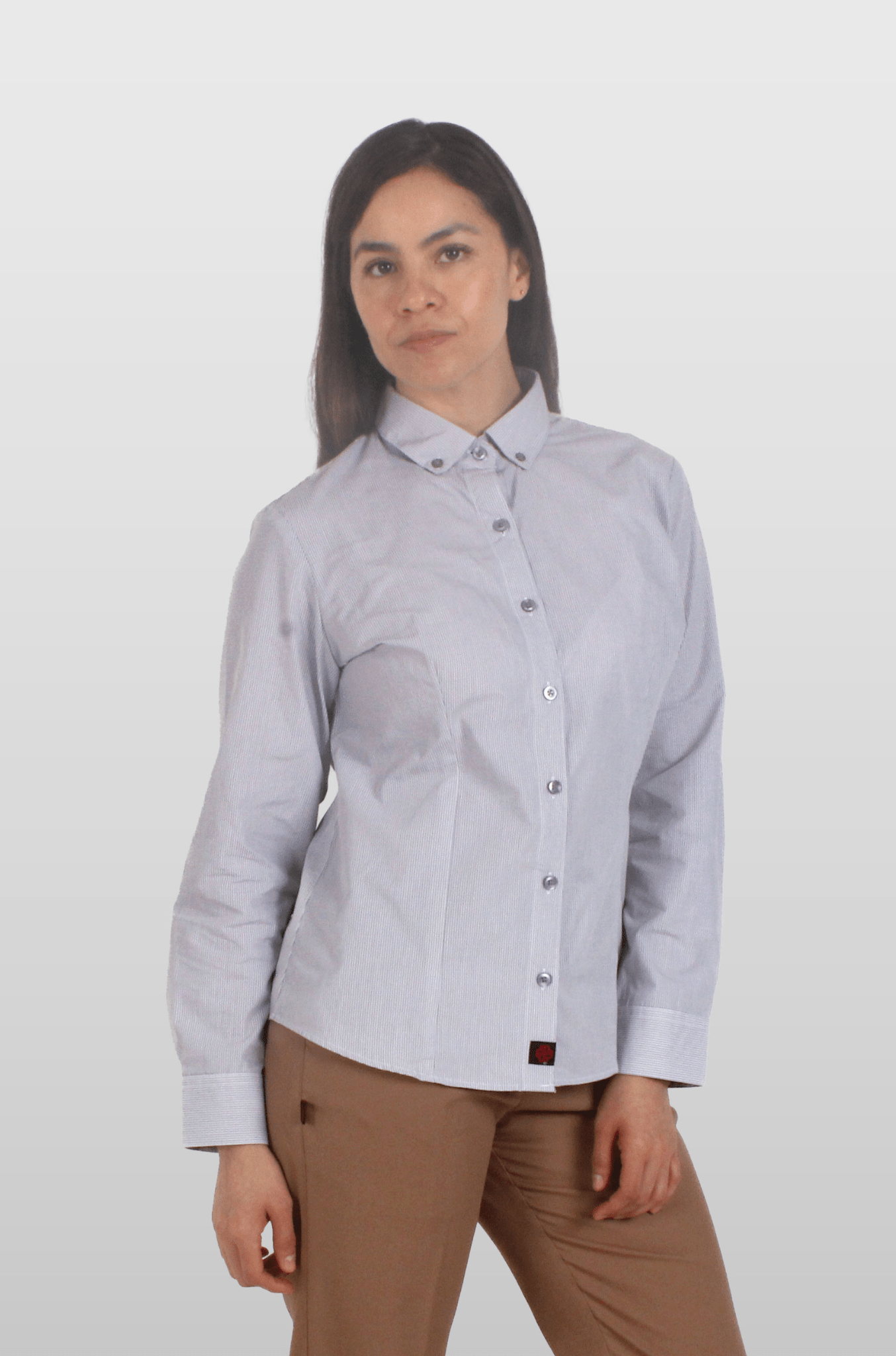 CAMISA EJECUTIVA LEÓN DAMA #Color_Cuadros Grises