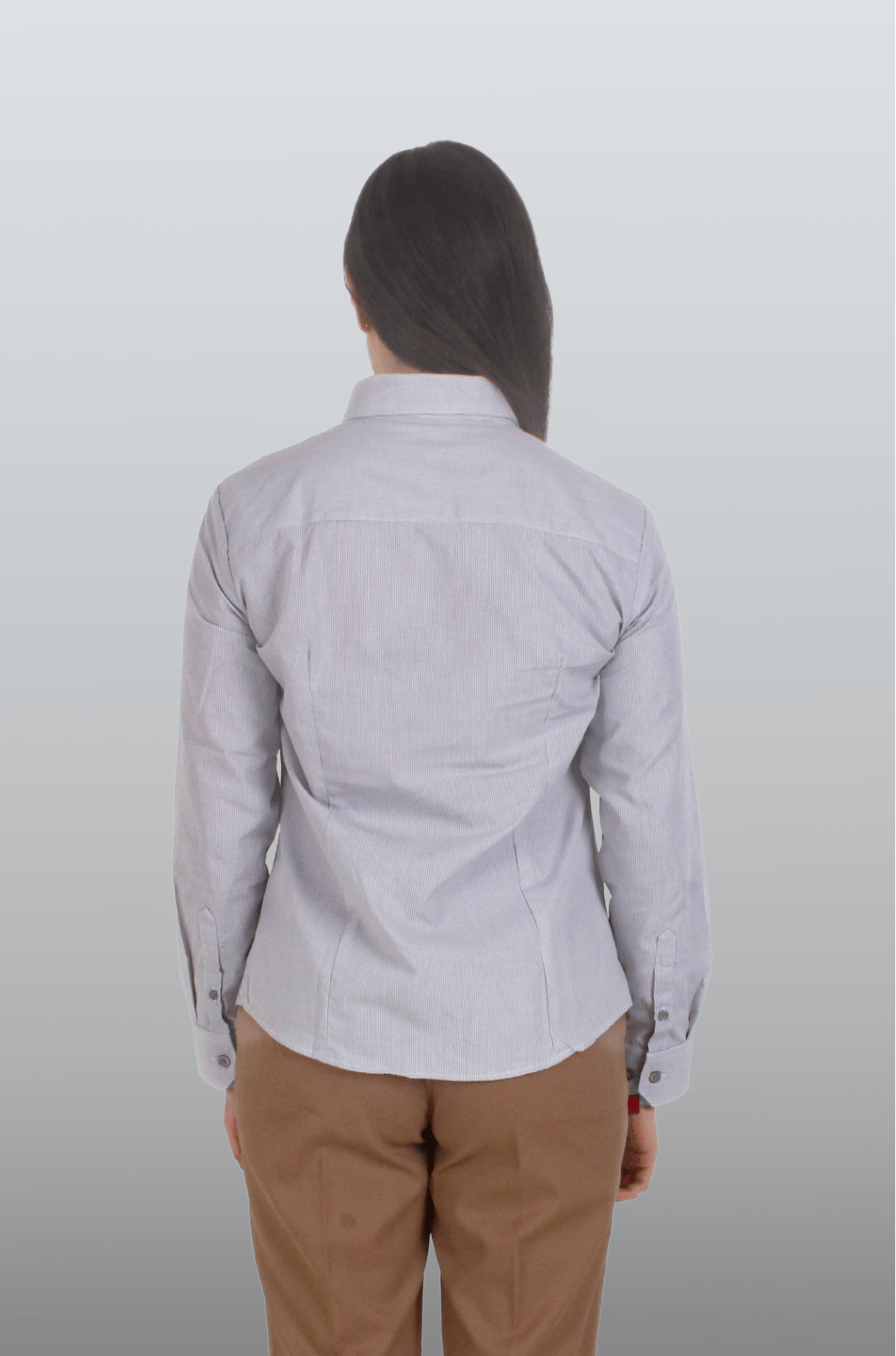 CAMISA EJECUTIVA LEÓN DAMA #Color_Cuadros Grises