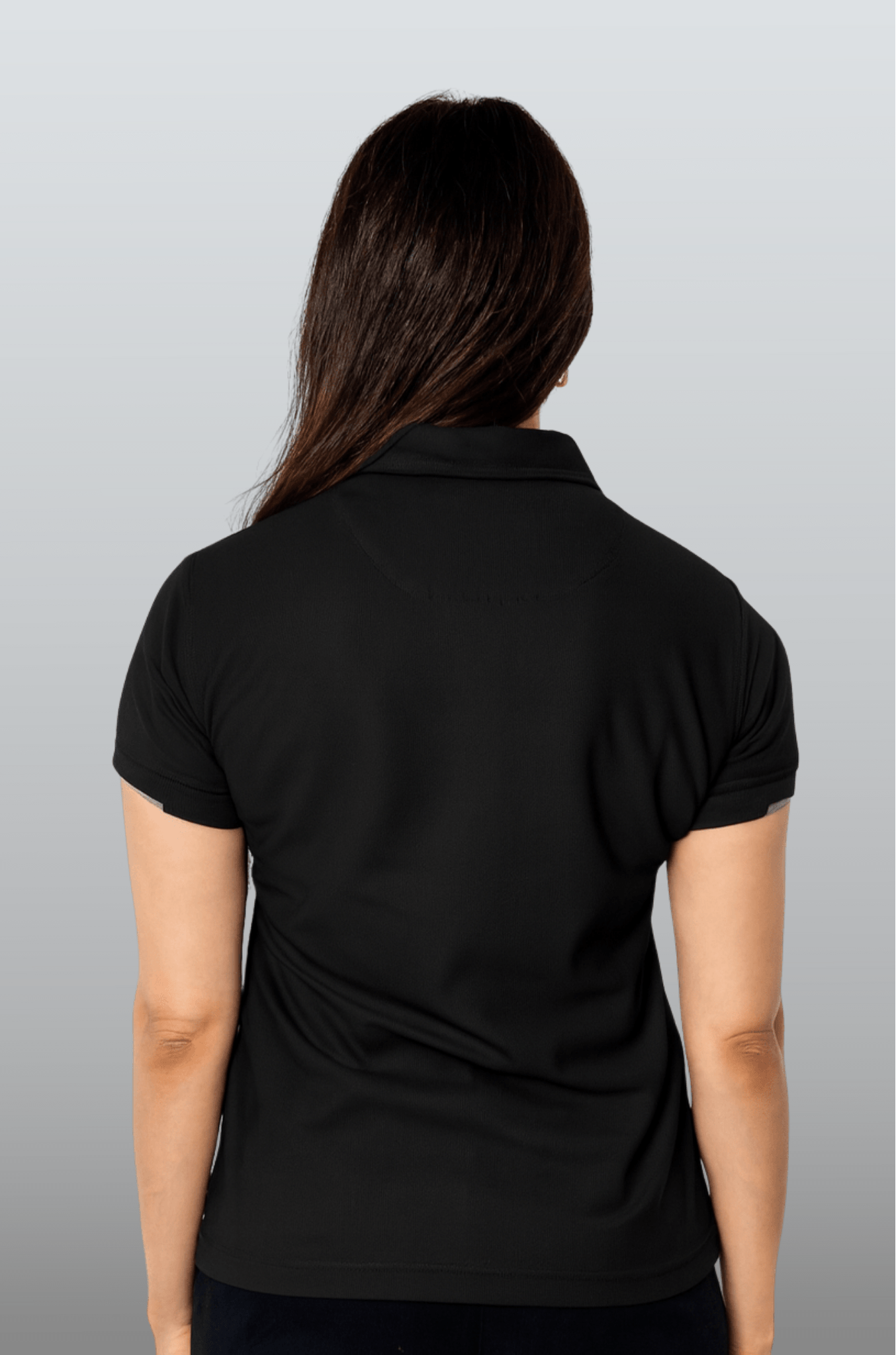 PLAYERA POLO SUSTENTABLE BILBAO MUJER #Color_Negro