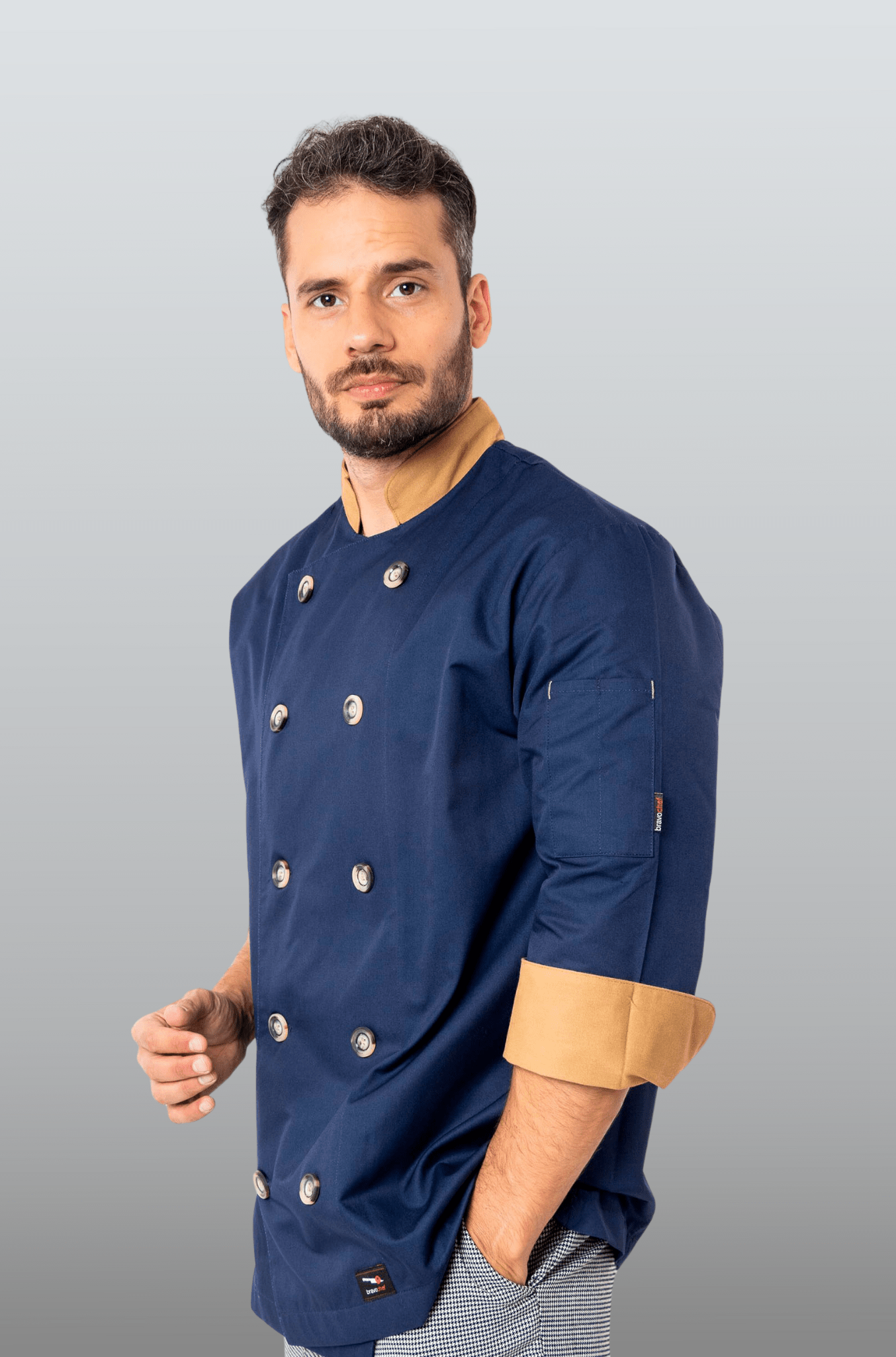 FILIPINA CHEF CORTE REGULAR MILÁN HOMBRE #Color_Azul Marino