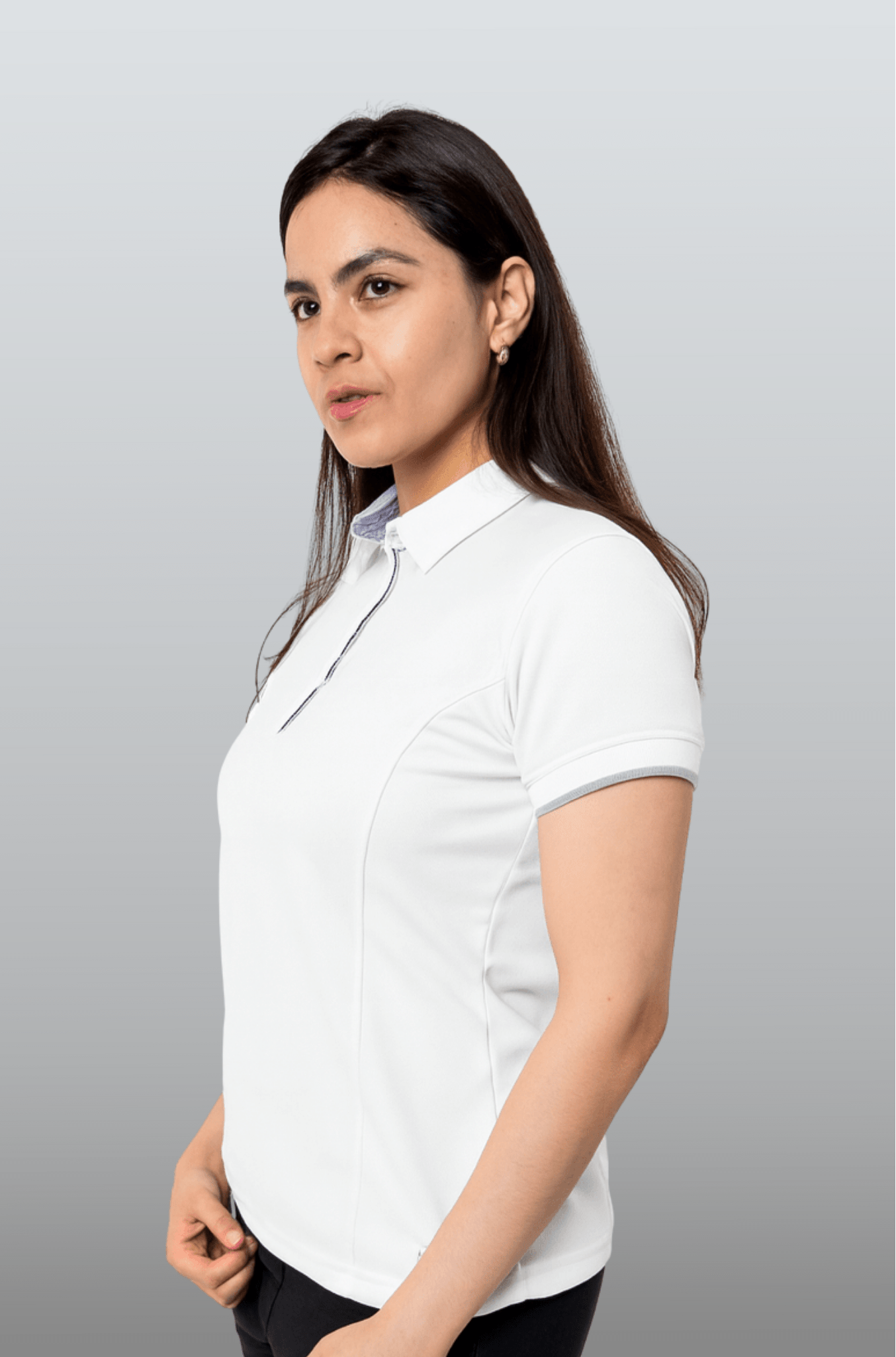 PLAYERA POLO SUSTENTABLE BILBAO MUJER #Color_Blanco