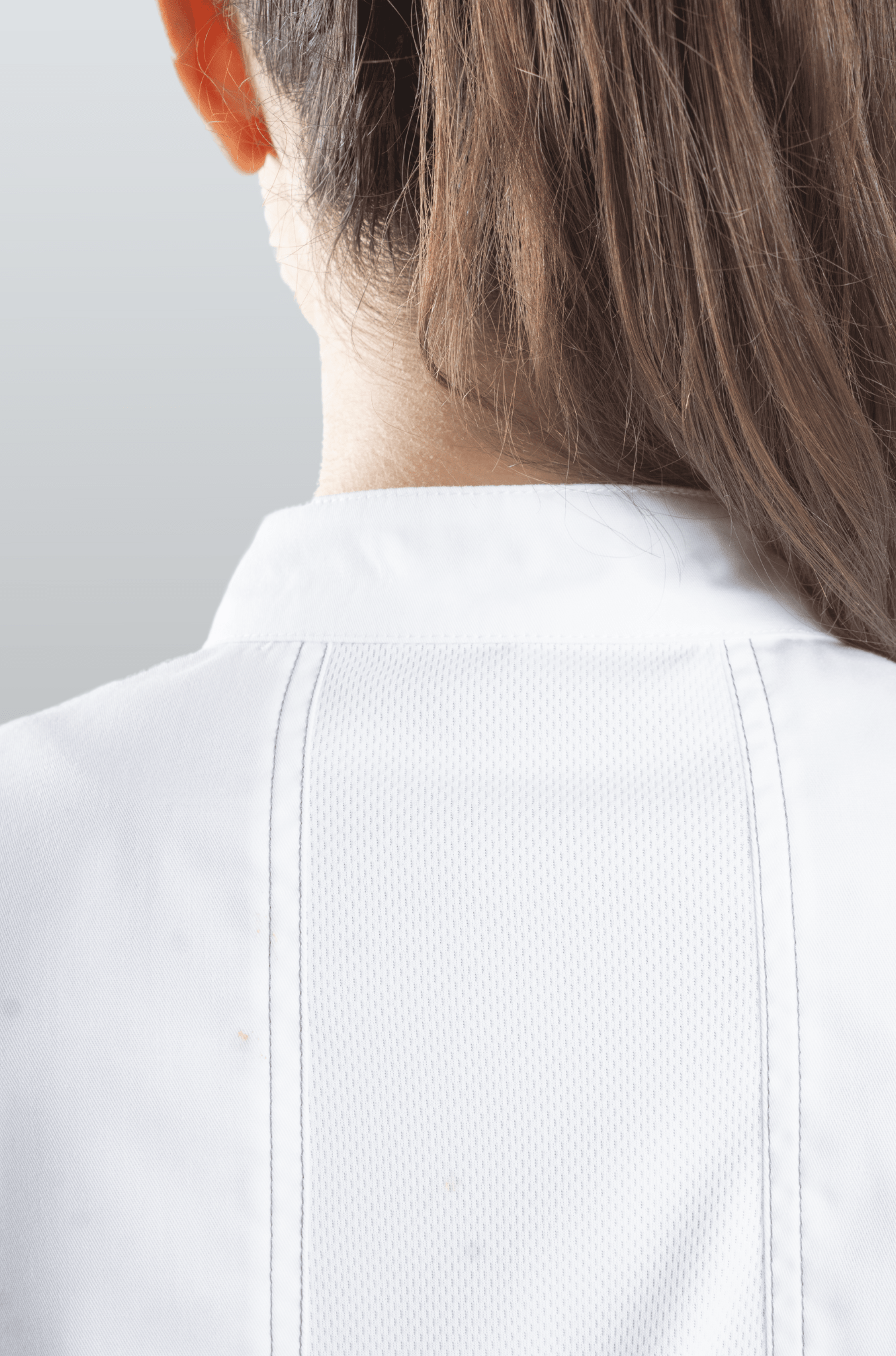 FILIPINA DE CHEF DAMA ZÚRICH MANGA 3/4 #Color_Blanco