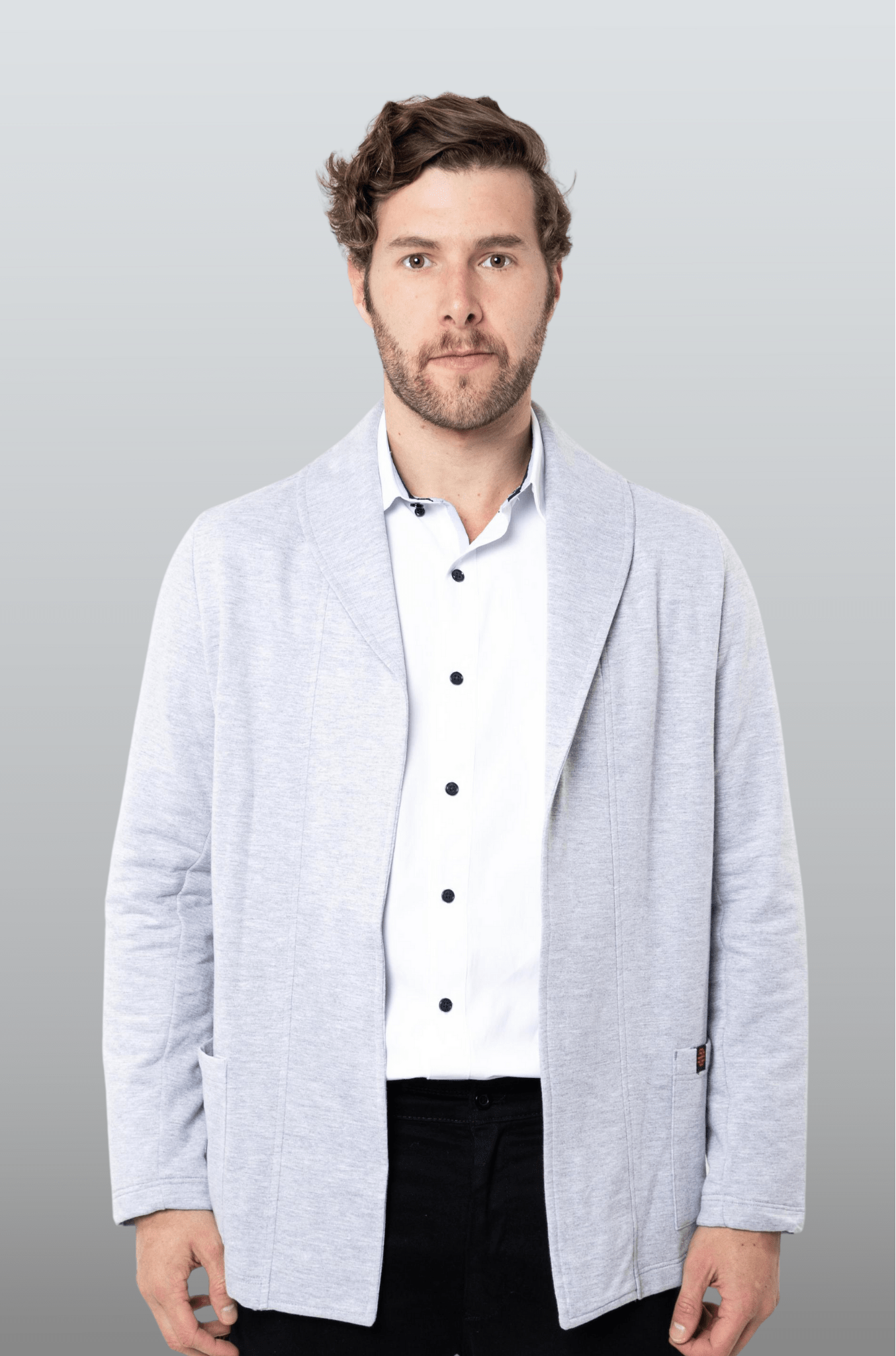 SACO TIPO BLAZER HOUSTON HOMBRE #Color_Gris