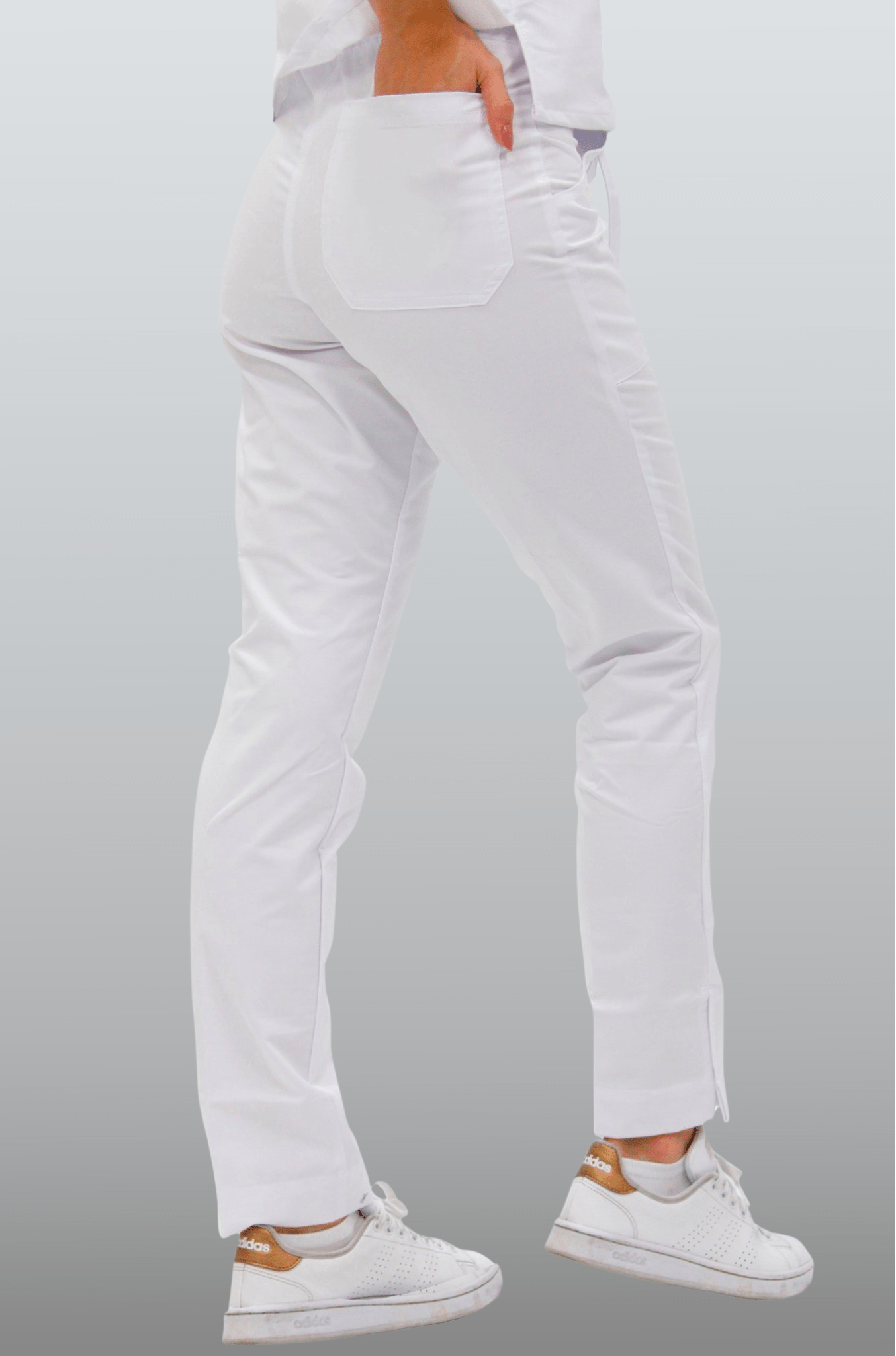 PANTALÓN MÉDICO PARA SCRUB ESTOCOLMO MUJER #Color_Blanco