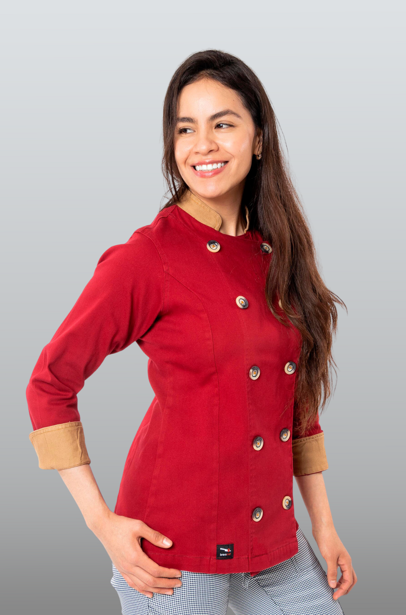 FILIPINA CHEF CORTE REGULAR MILÁN MUJER #Color_Rojo