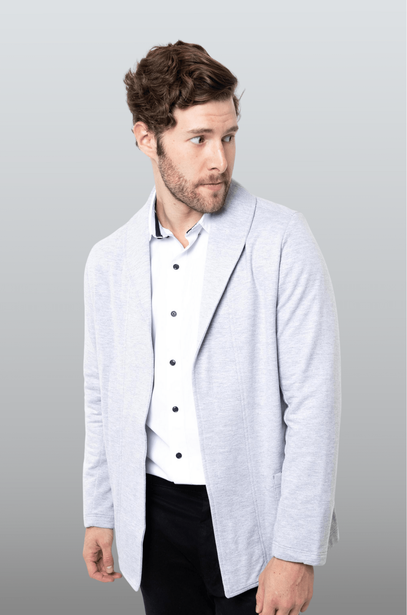 SACO TIPO BLAZER HOUSTON HOMBRE #Color_Gris