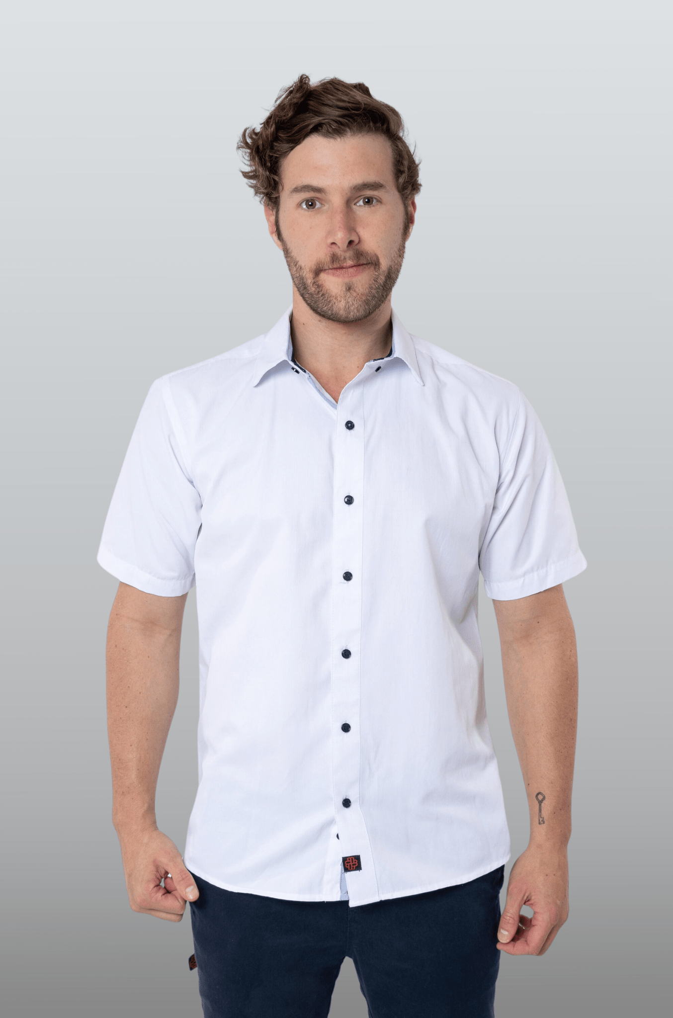 CAMISA EJECUTIVA MANGA CORTA SLIM FIT BIRMINGHAM HOMBRE