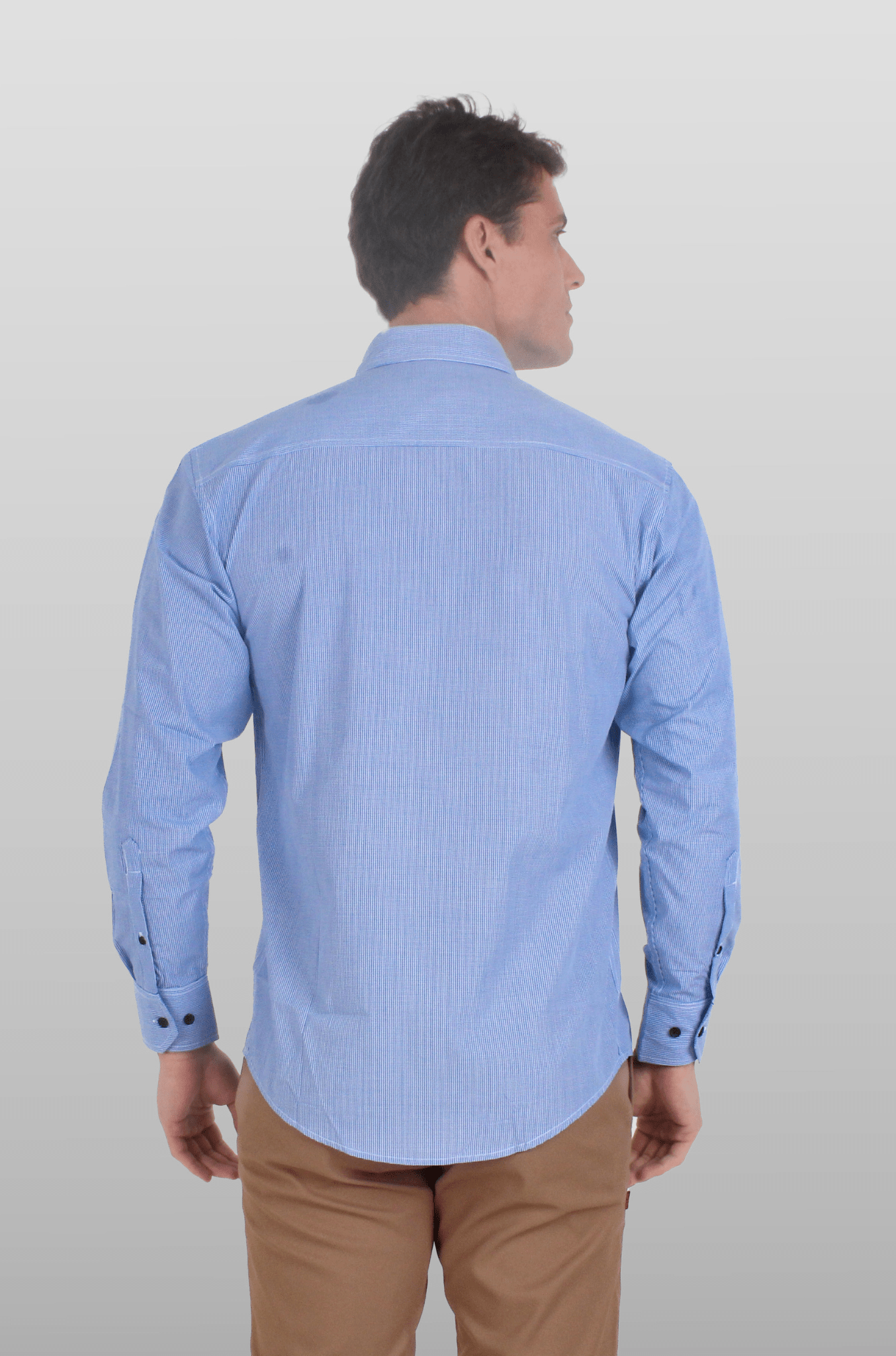 CAMISA EJECUTIVA MANGA LARGA TURÍN #Color_Cuadros Azules