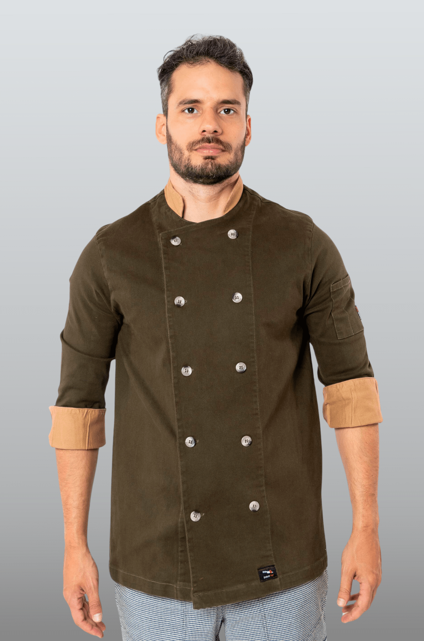 FILIPINA CHEF CORTE REGULAR MILÁN HOMBRE #Color_Verde Oliva