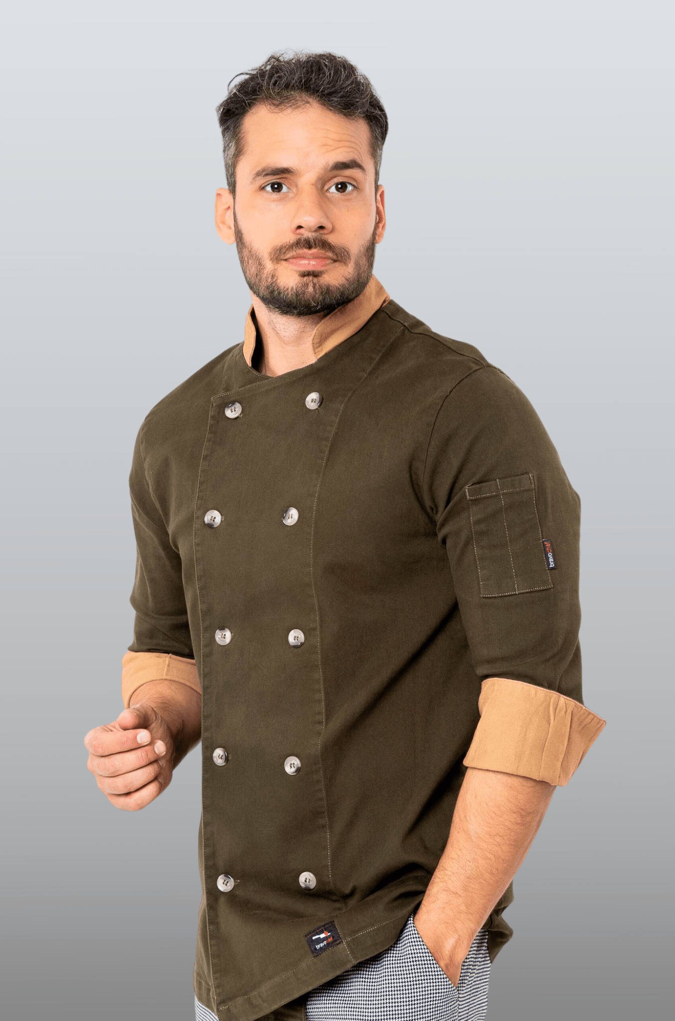 FILIPINA CHEF CORTE REGULAR MILÁN HOMBRE #Color_Verde Oliva