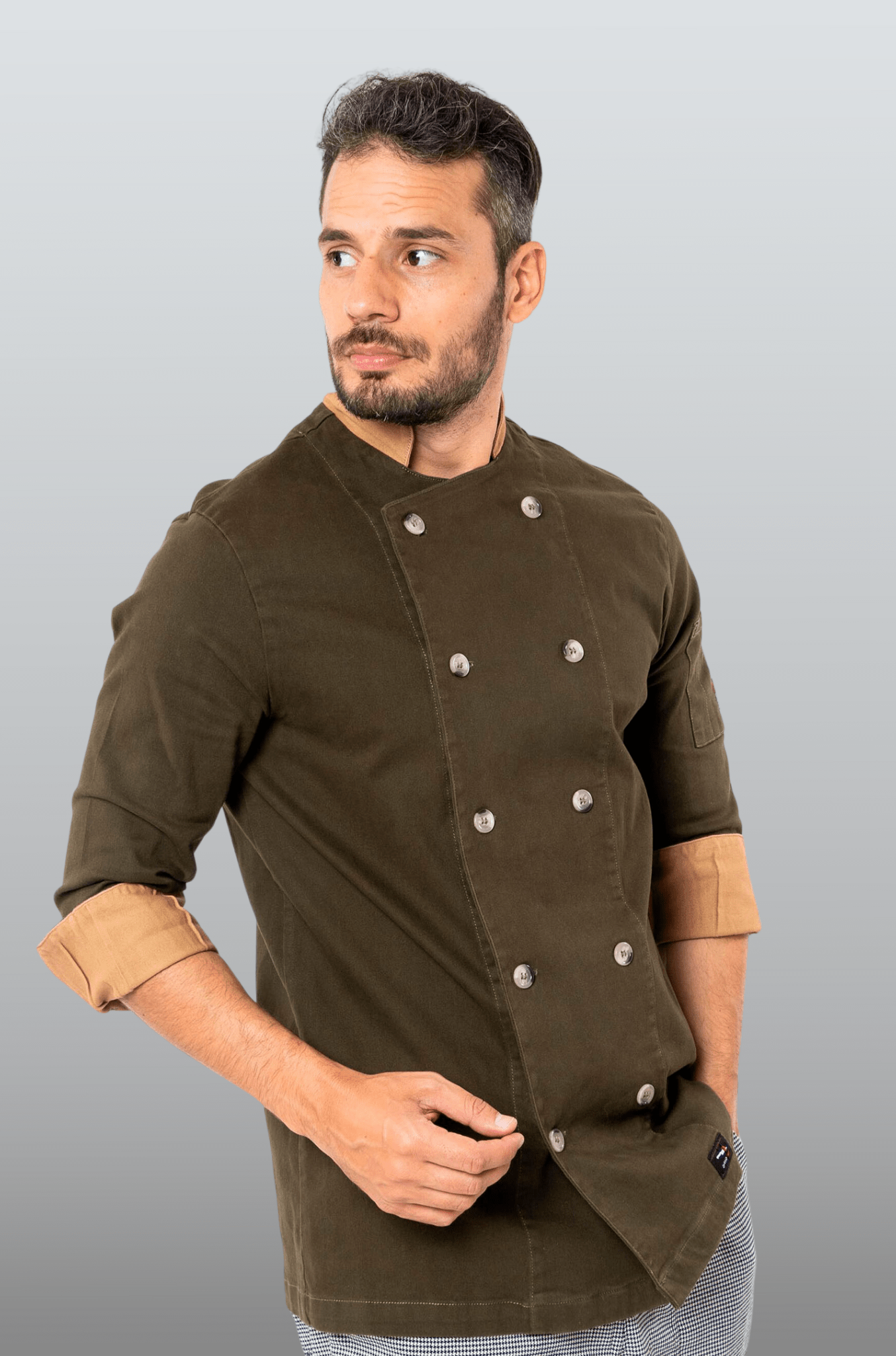 FILIPINA CHEF CORTE REGULAR MILÁN HOMBRE #Color_Verde Oliva