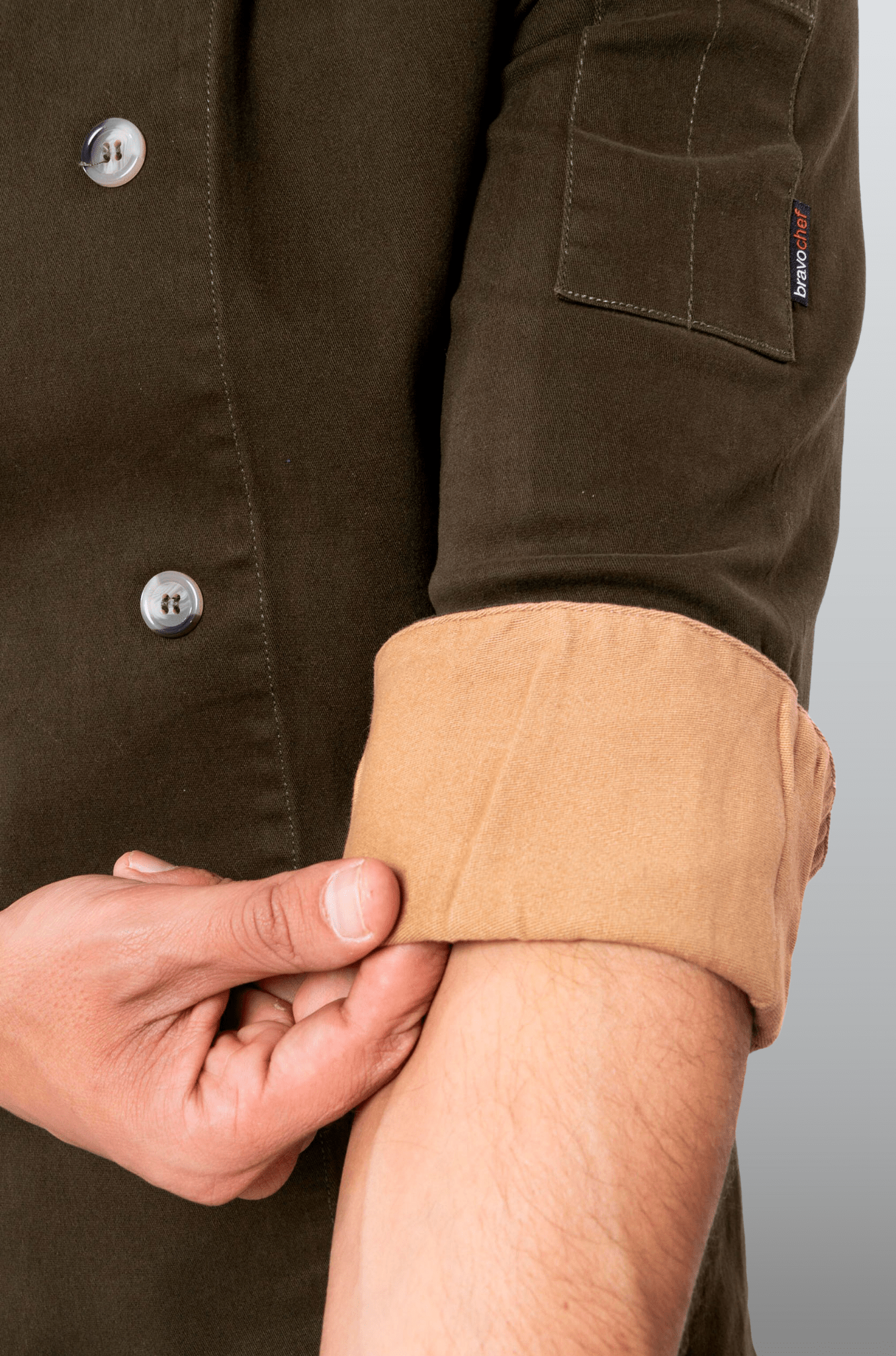 FILIPINA CHEF CORTE REGULAR MILÁN HOMBRE #Color_Verde Oliva