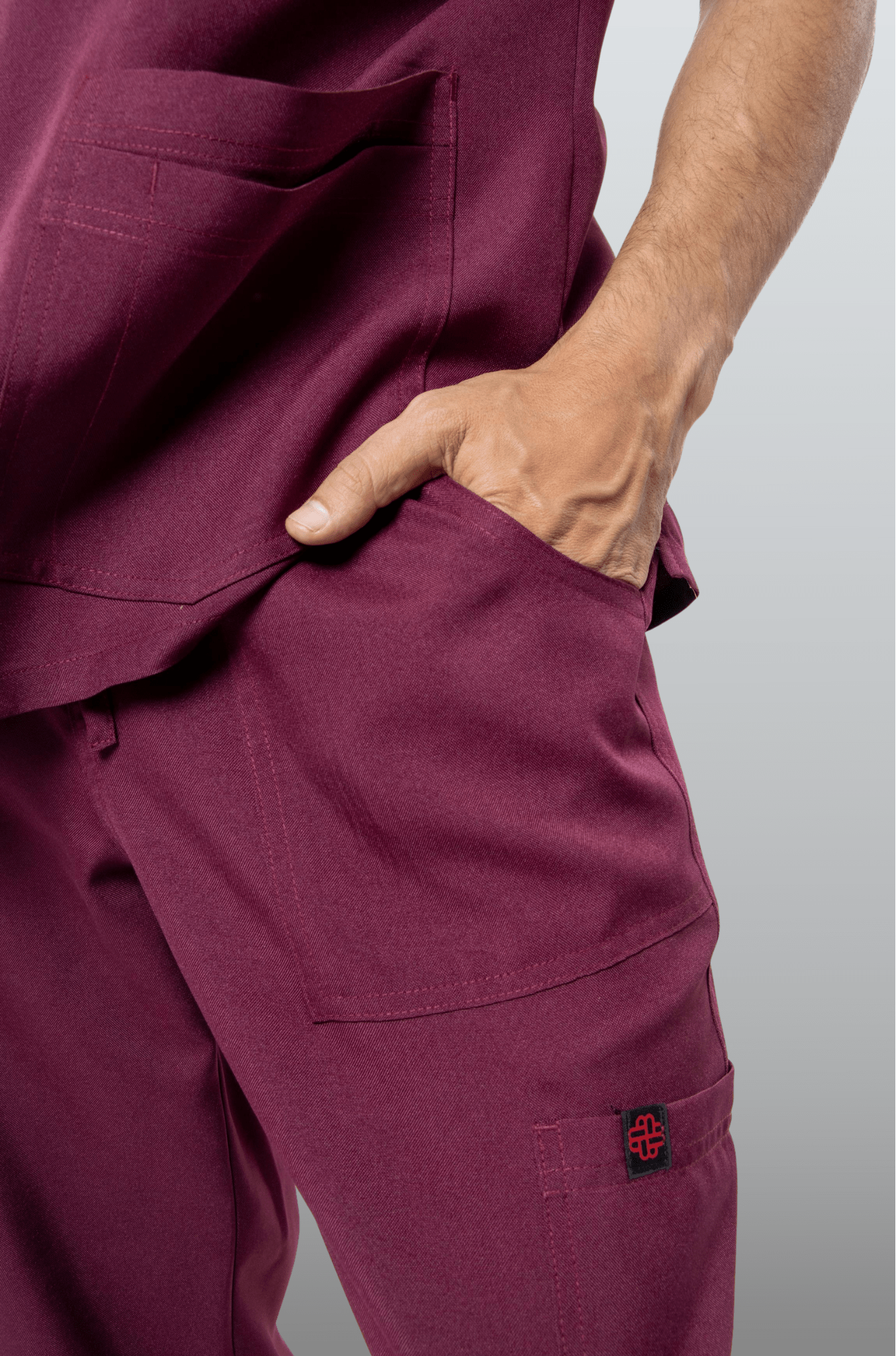 PANTALÓN CAMARISTA O LIMPIEZA BOGOTA HOMBRE #Color_Rojo