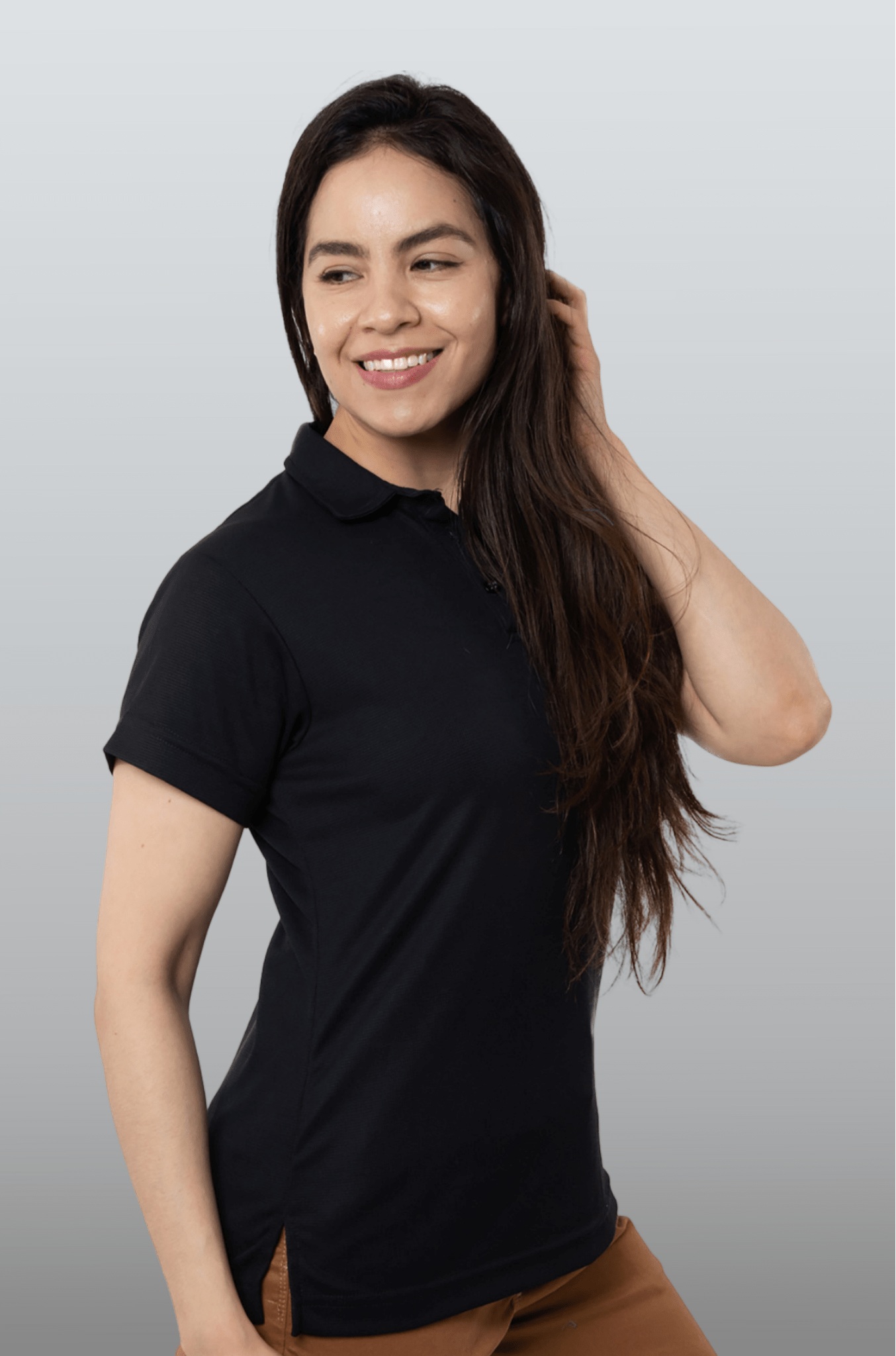 PLAYERA POLO DRYFIT MANCHESTER MUJER #Color_Negro