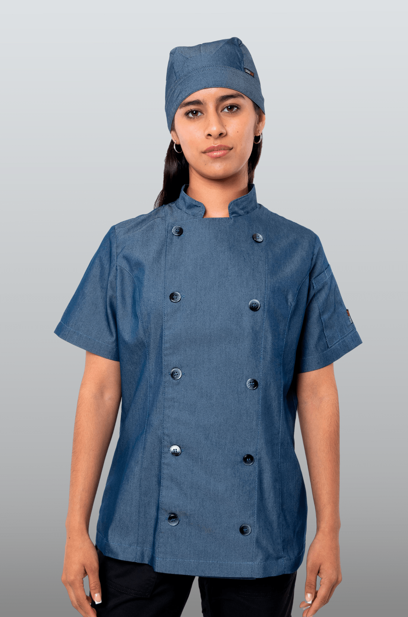 FILIPINA DE CHEF MANGA CORTA HONOLULU MUJER #Color_Azul Marino