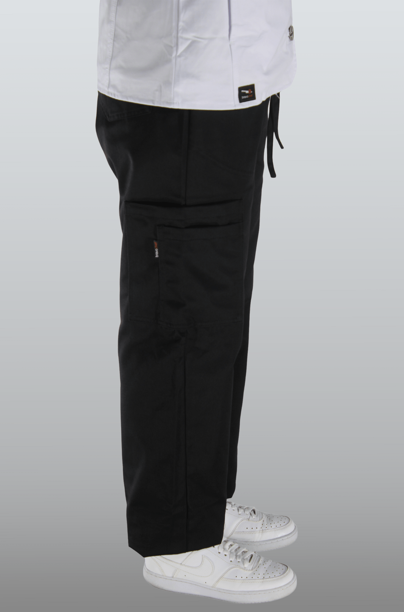 PANTALÓN CHEF RAYAS SEÚL MUJER #Color_Negro