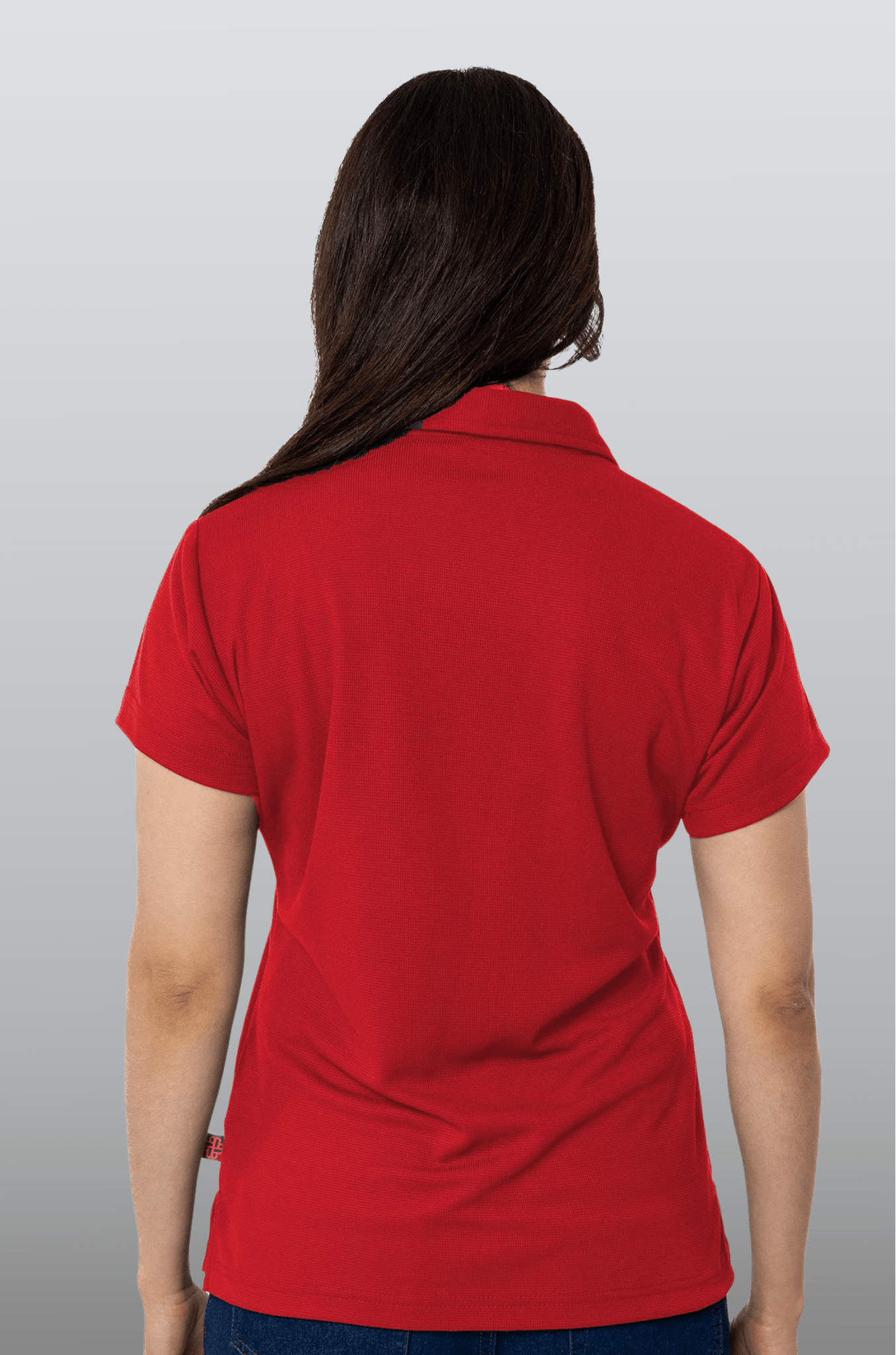 PLAYERA TIPO POLO DRY FIT PAMPLONA MUJER SUSTENTABLE #Color_Rojo