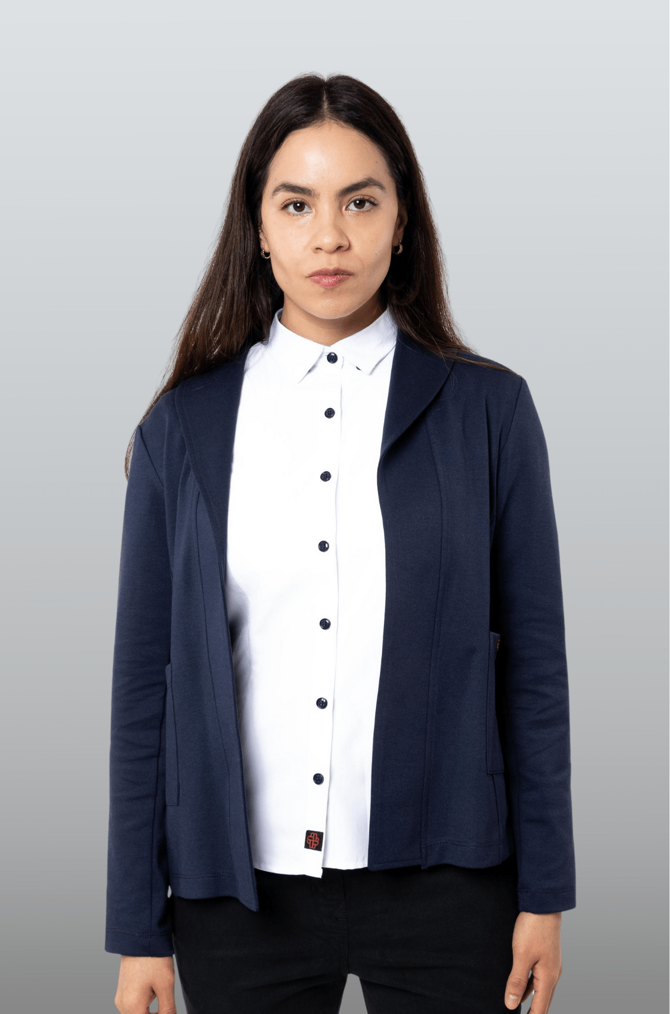 SACO TIPO BLAZER HOUSTON MUJER #Color_Azul Marino