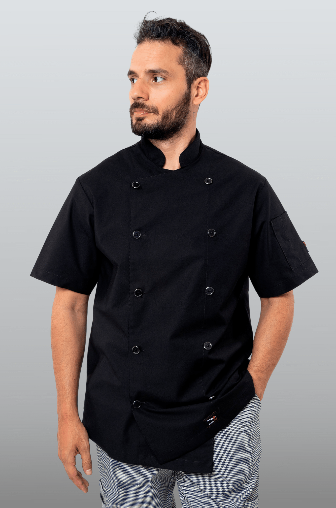 FILIPINA DE CHEF MANGA CORTA HONOLULU HOMBRE #Color_Negro