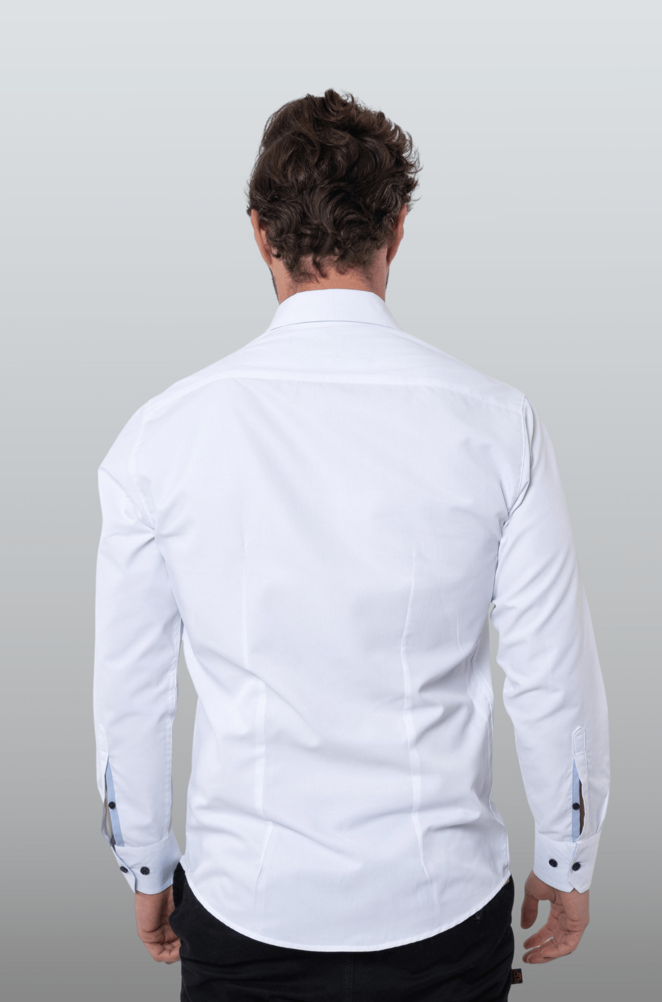 CAMISA FORMAL SLIM FIT MANGA LARGA BIRMINGHAM HOMBRE #Color_Blanco