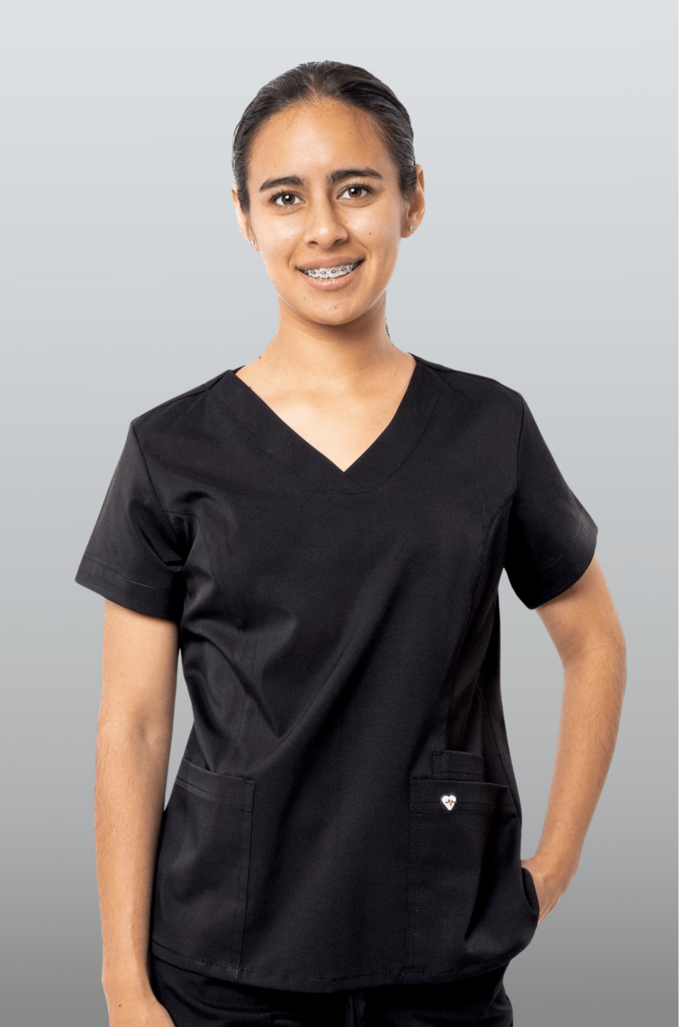 FILIPINA MÉDICA PARA SCRUB CAMBRIDGE MUJER #Color_Negro
