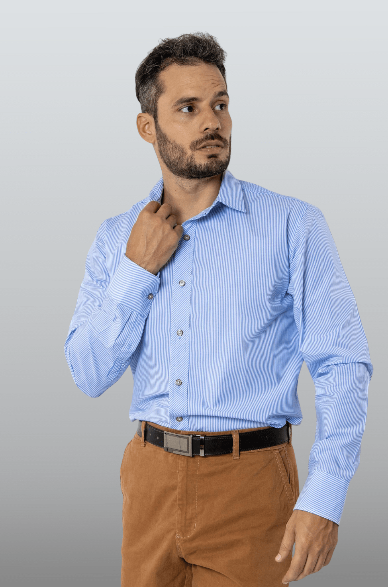CAMISA EJECUTIVA SLIM FIT MÚNICH HOMBRE #Color_Azul