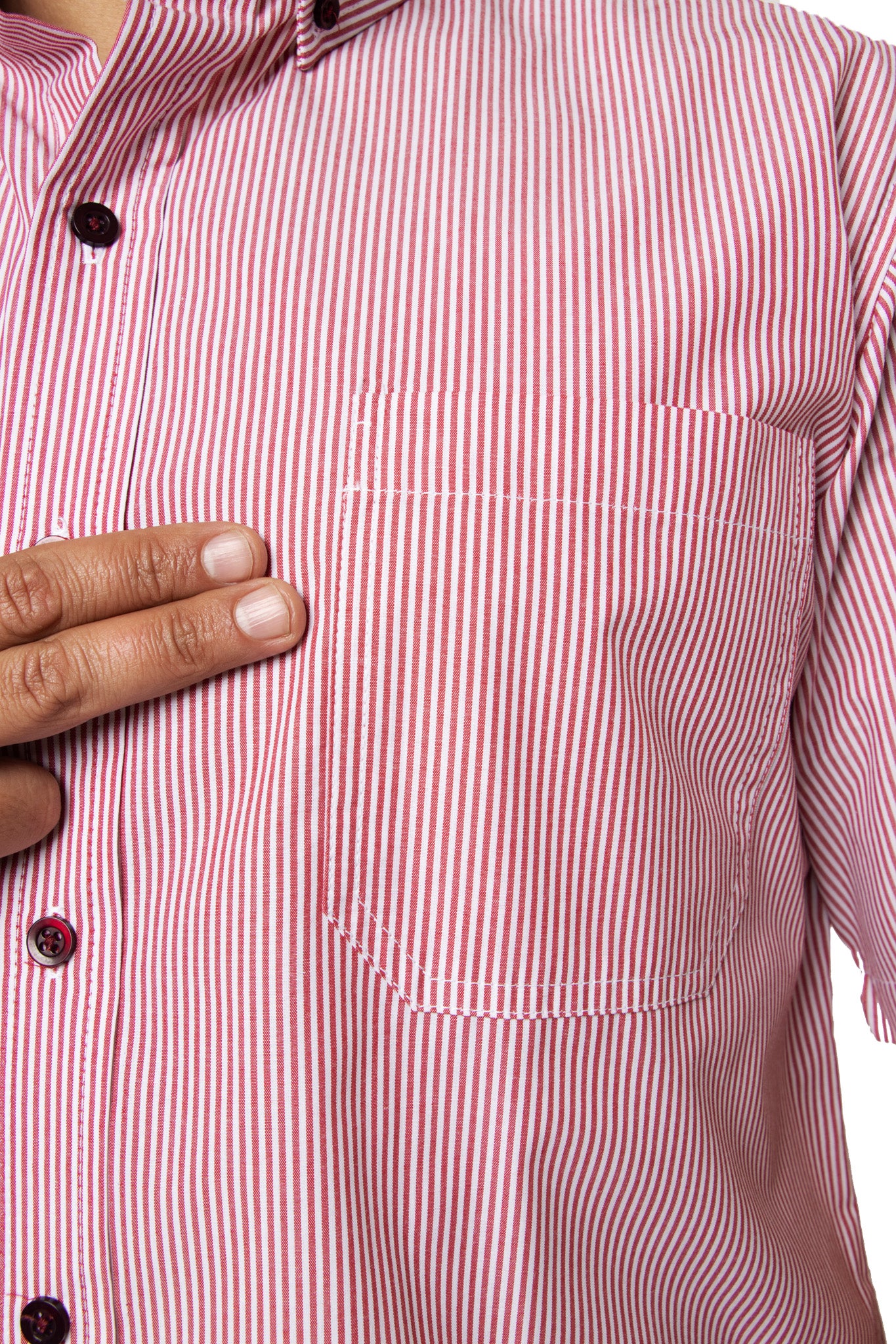 CAMISA FORMAL SLIM FIT MANGA CORTA MÚNICH HOMBRE #Color_Rojo