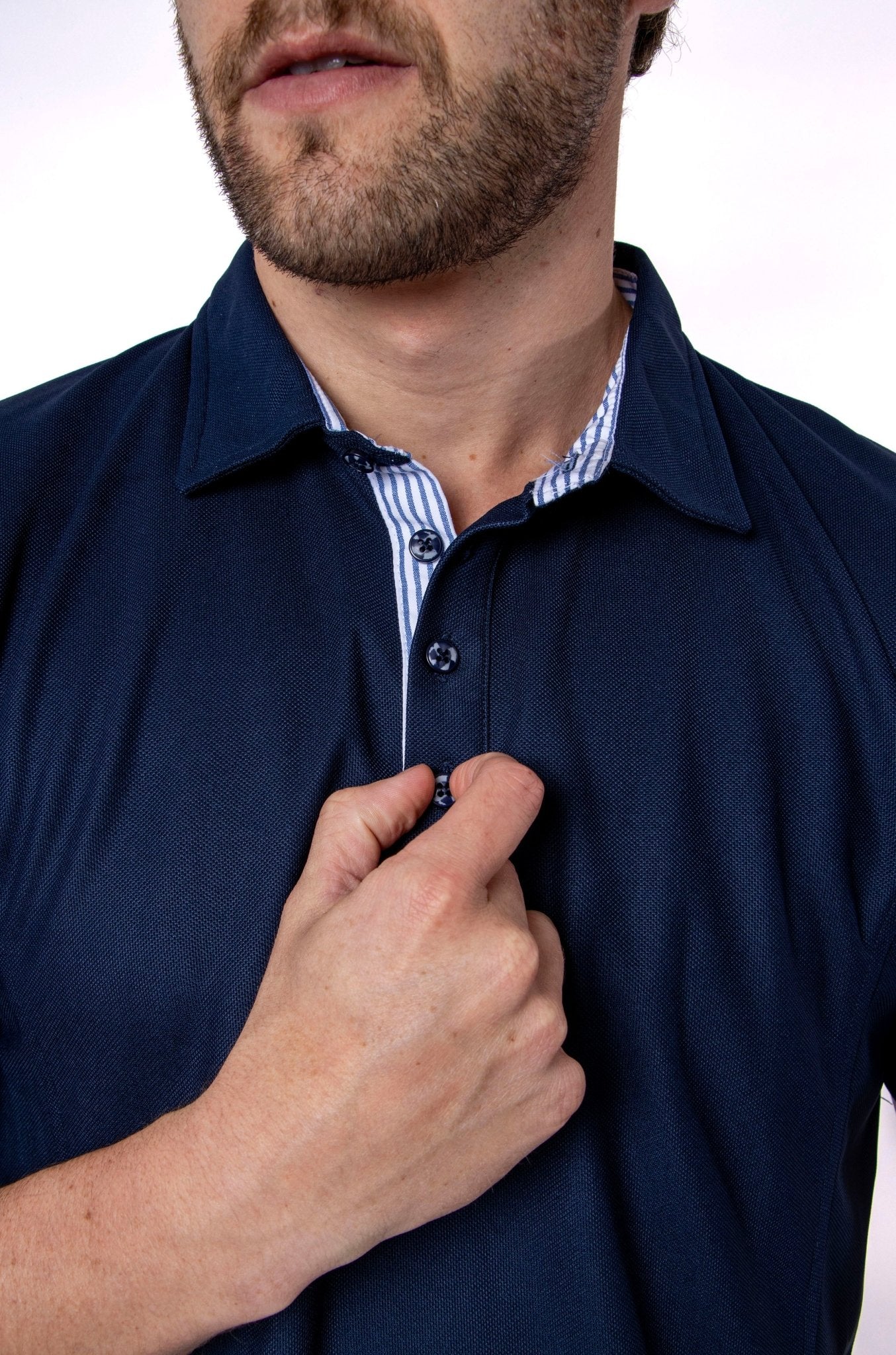 PLAYERA POLO SUSTENTABLE BILBAO HOMBRE #Color_Azul Marino