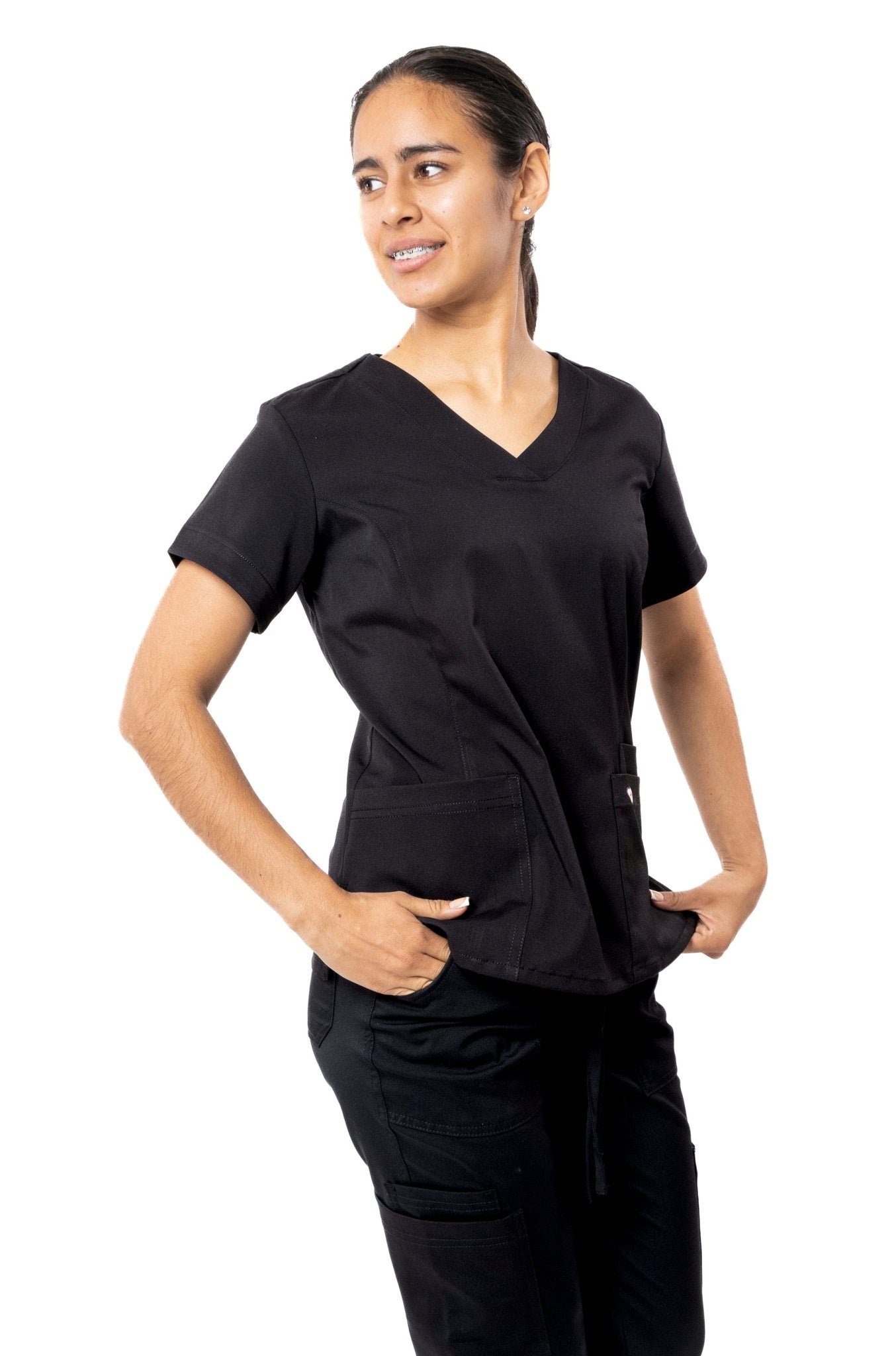 FILIPINA MÉDICA PARA SCRUB CAMBRIDGE MUJER #Color_Negro