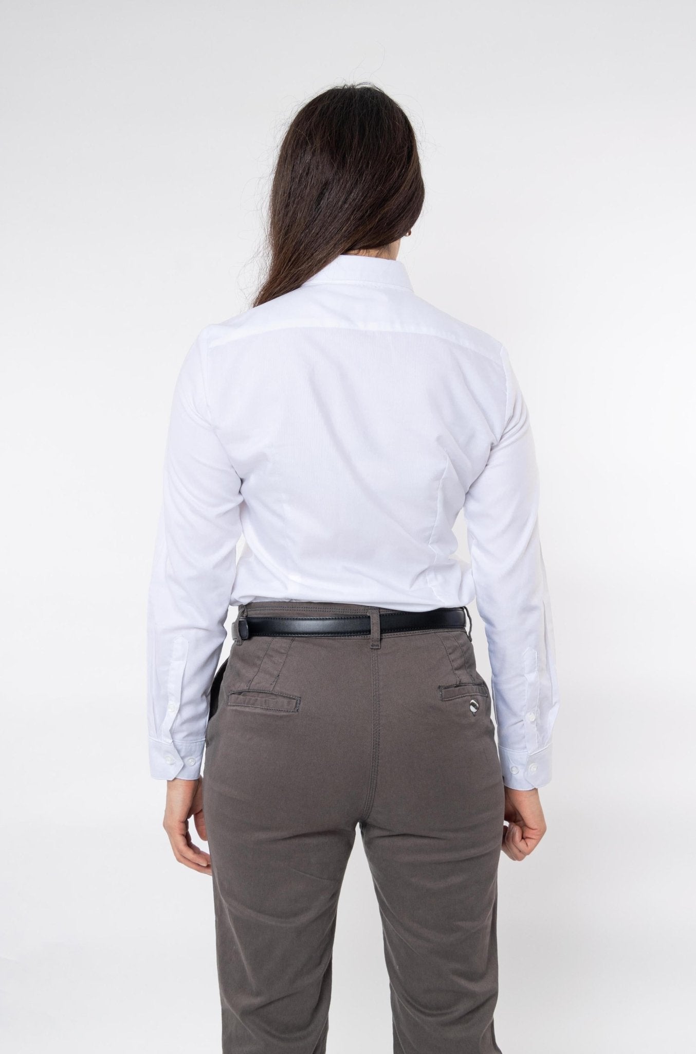 CAMISA BÁSICA MANGA LARGA MONCLOVA MUJER #Color_Blanco