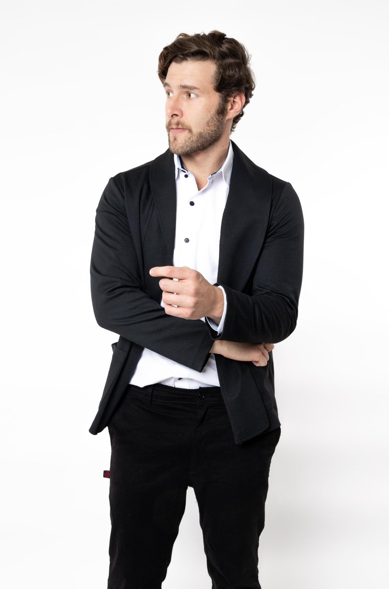 SACO TIPO BLAZER HOUSTON HOMBRE #Color_Negro
