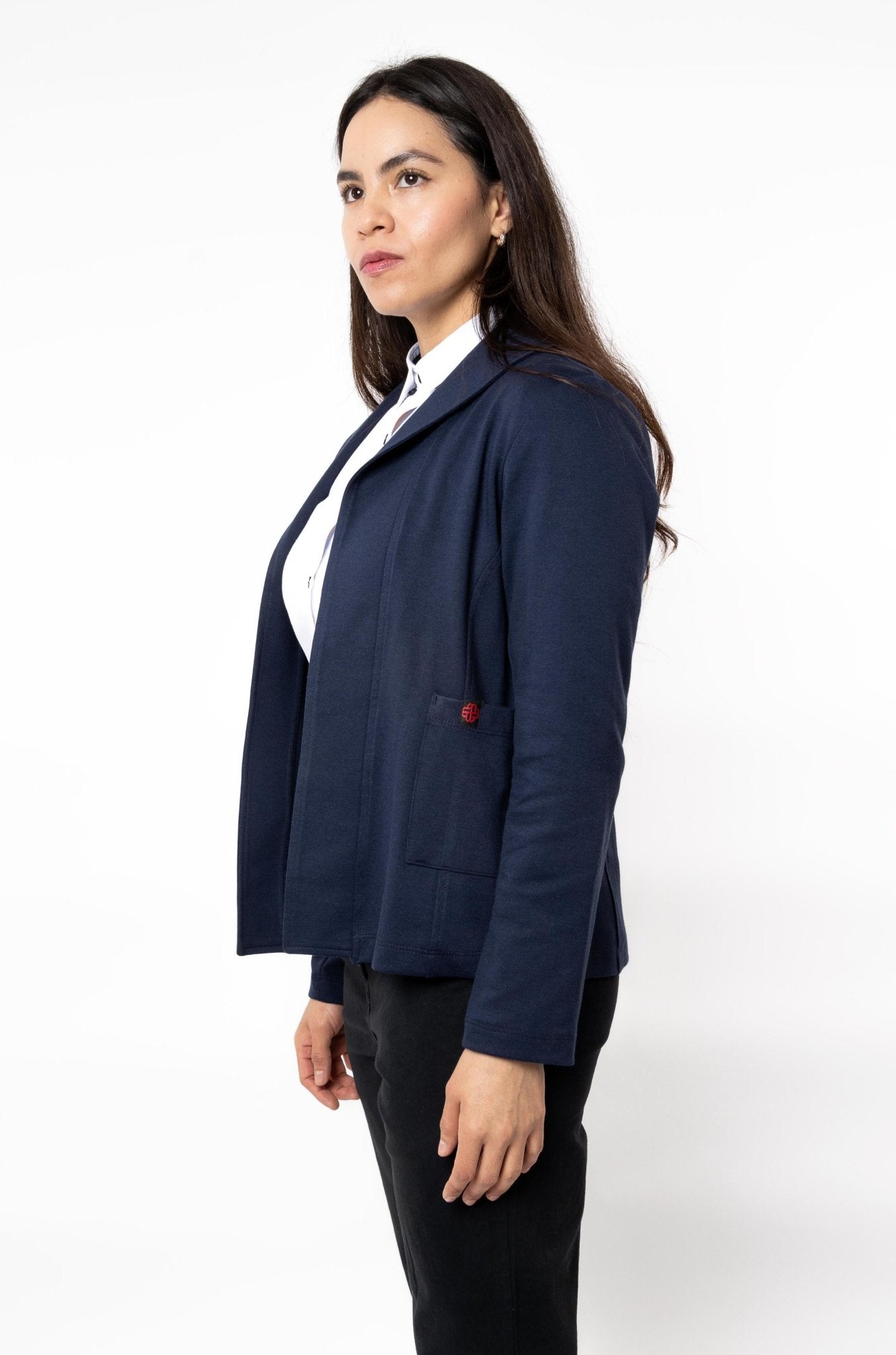 SACO TIPO BLAZER HOUSTON MUJER #Color_Azul Marino