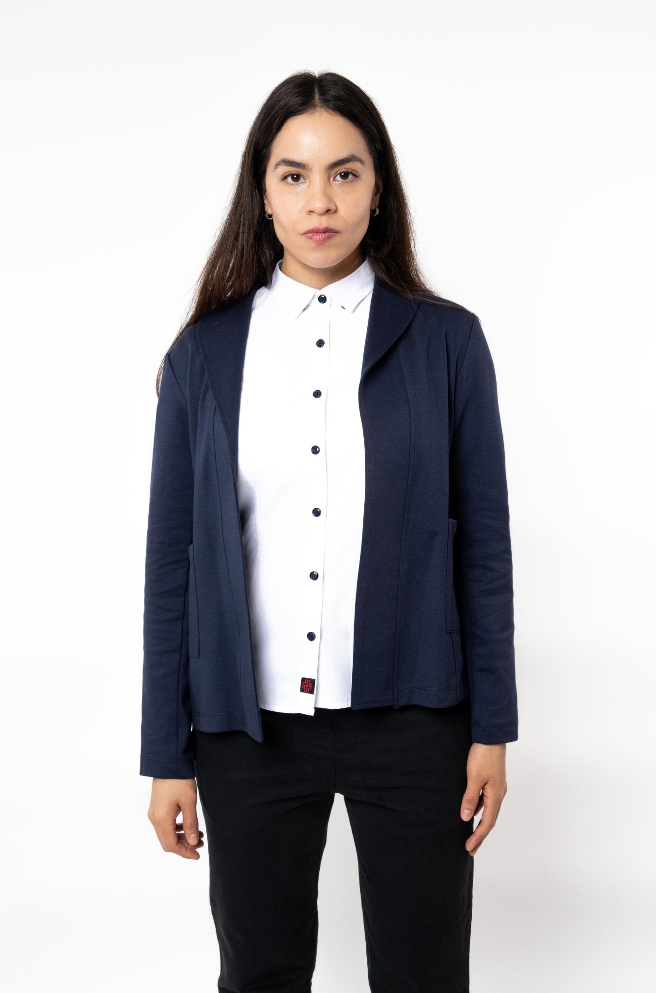 SACO TIPO BLAZER HOUSTON MUJER #Color_Azul Marino