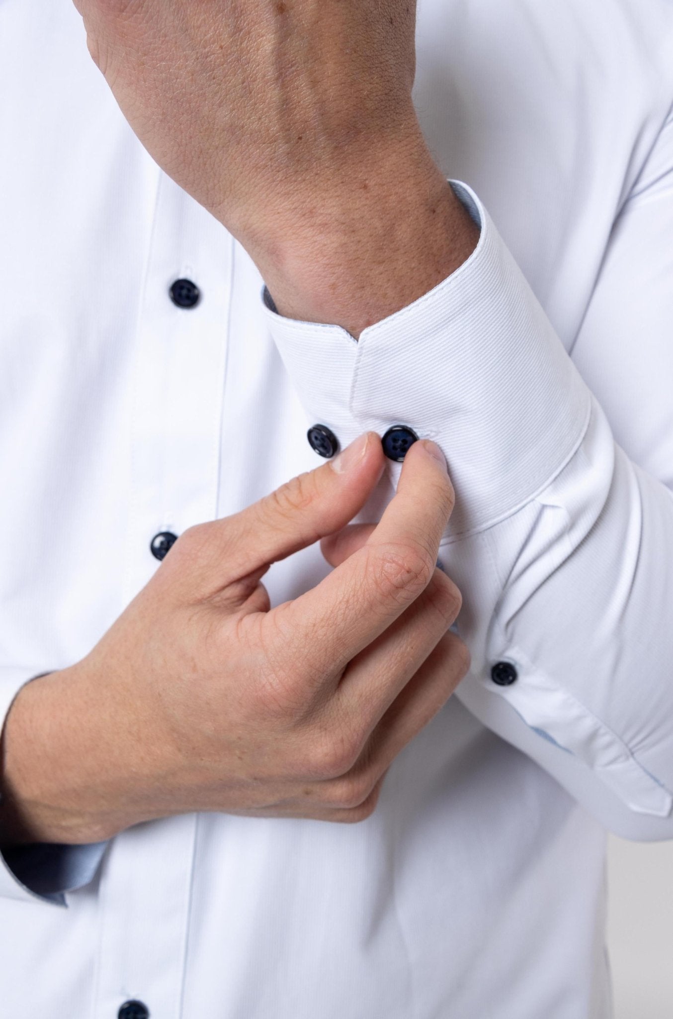 CAMISA FORMAL SLIM FIT MANGA LARGA BIRMINGHAM HOMBRE #Color_Blanco