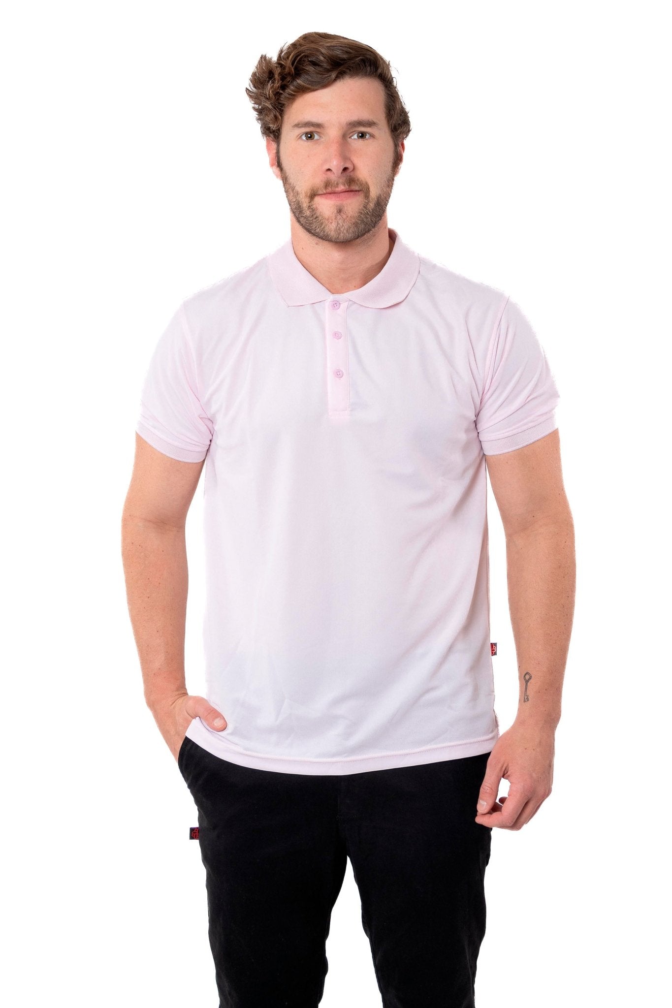 PLAYERA TIPO POLO ULTRA DRYFIT MANCHESTER HOMBRE #Color_Rosa