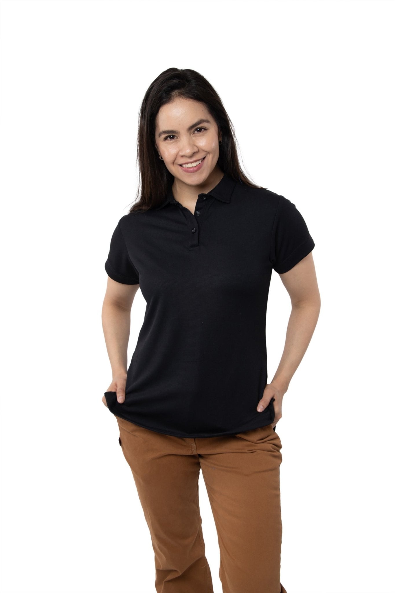 PLAYERA TIPO POLO ULTRA DRYFIT MANCHESTER MUJER #Color_Negro