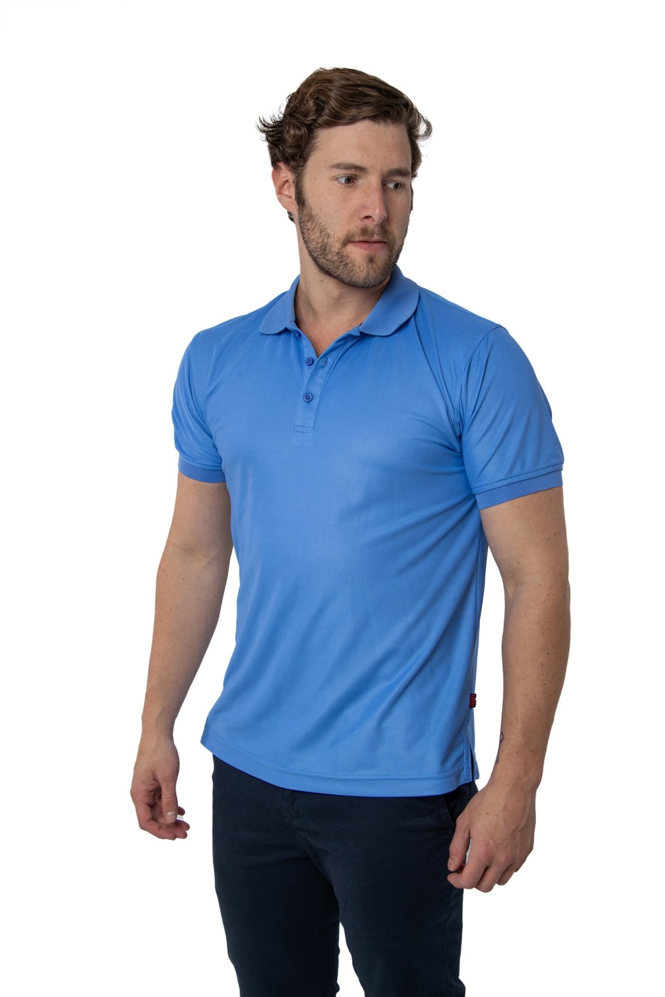 PLAYERA TIPO POLO ULTRA DRYFIT MANCHESTER HOMBRE #Color_Azul Celeste