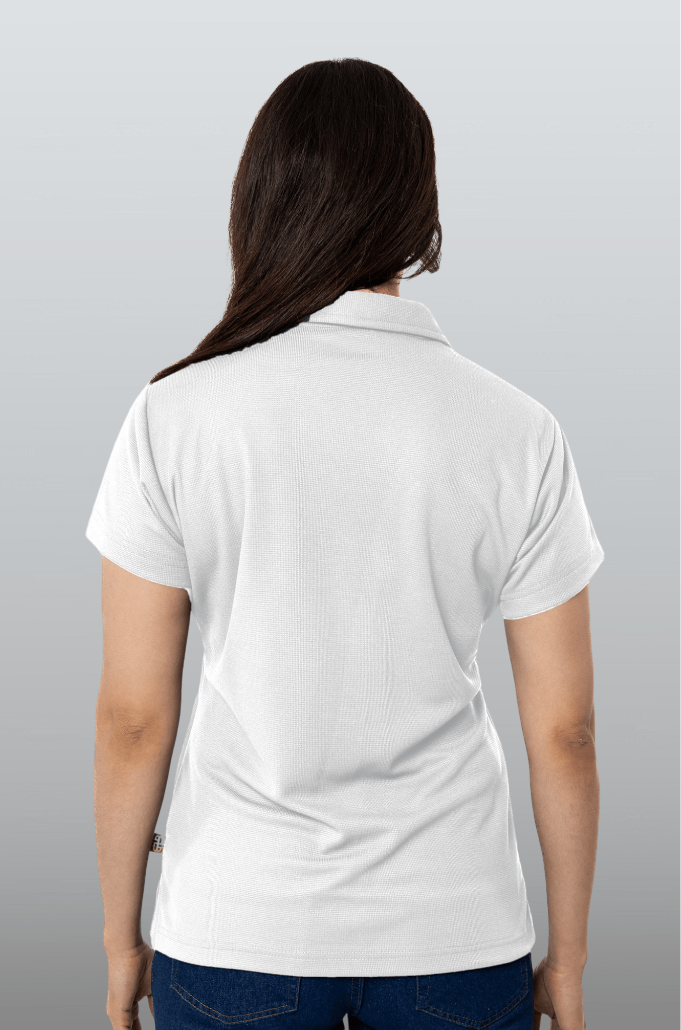 PLAYERA TIPO POLO DRY FIT PAMPLONA MUJER SUSTENTABLE #Color_Blanco