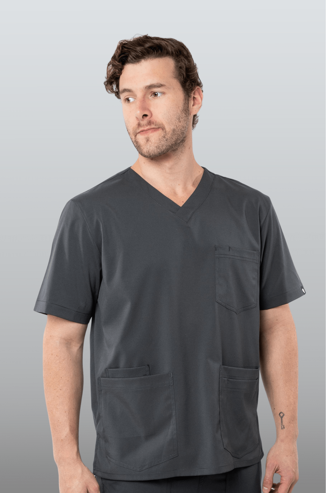 FILIPINA MÉDICA PARA SCRUB CAMBRIDGE HOMBRE #Color_Gris
