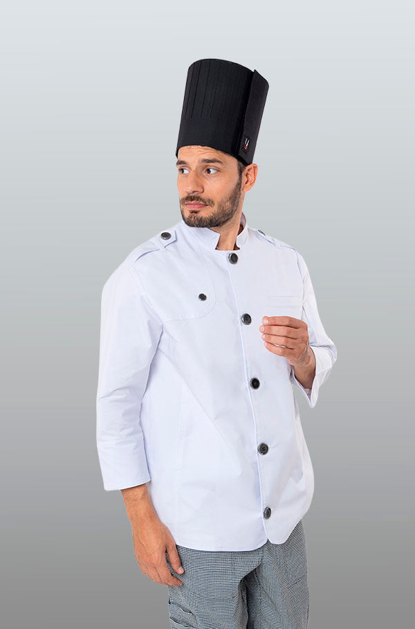 TOQUE BLANCHE GORRO PARA CHEF MARSELLA UNISEX #Color_Negro