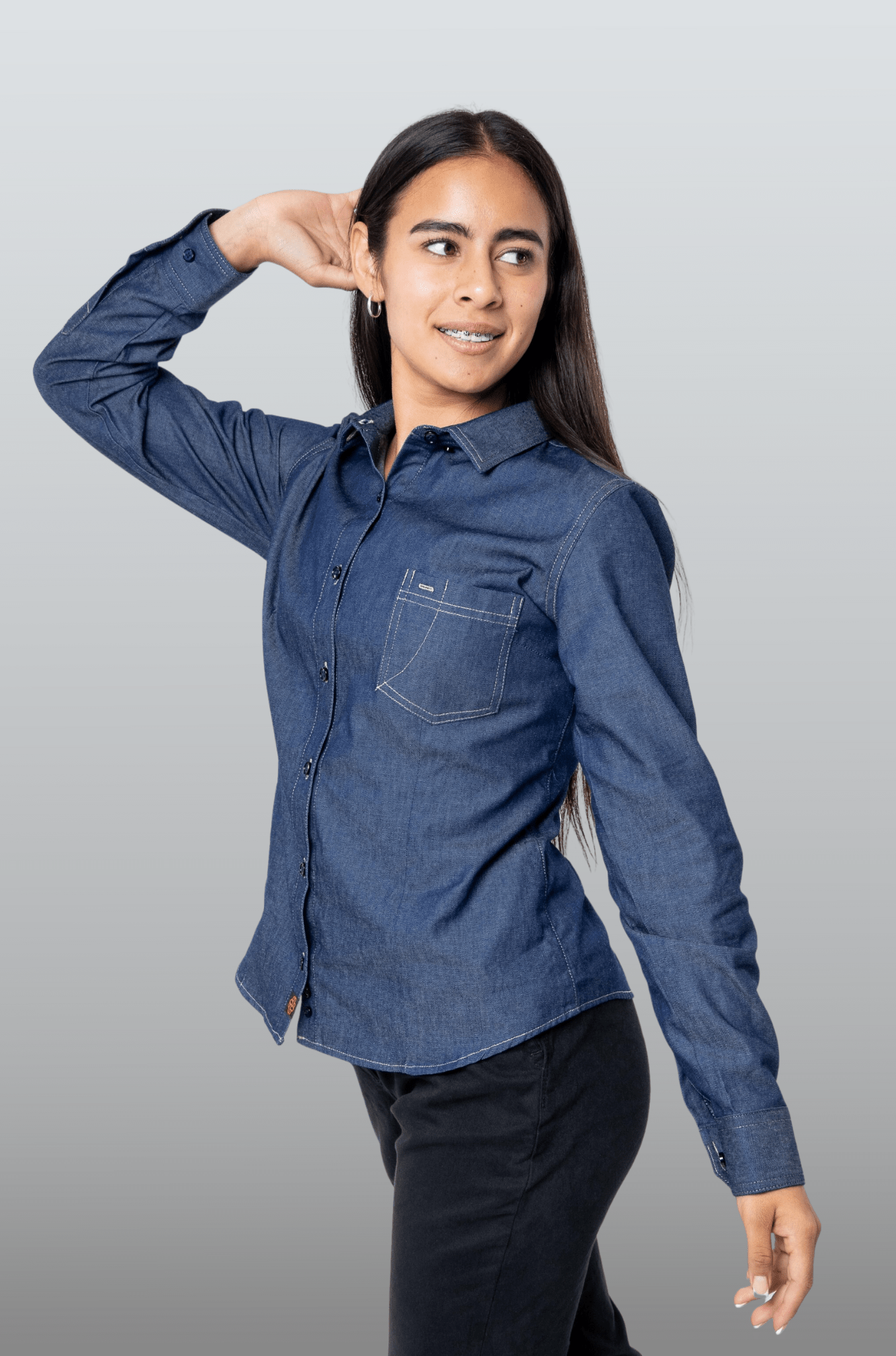 CAMISA EJECUTIVA SLIM FIT MONTANA MUJER